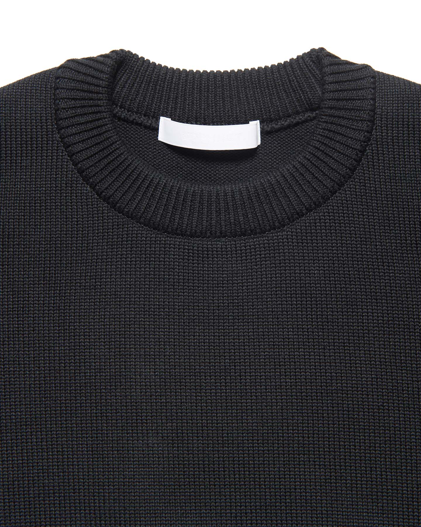 SOPH. | COTTON SILK EMBROIDERY KNIT(2 (M) BLACK):