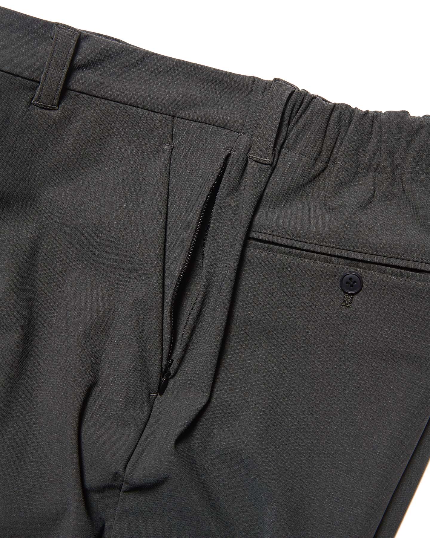 SOPH. | 4-WAY STRETCH SLIM-FIT SHIRRING SLACKS(3 (L) CHARCOAL GRAY):