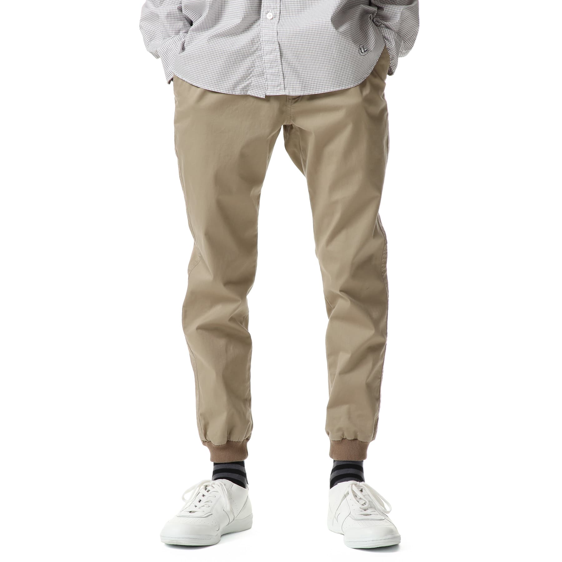 SOPH. | STRETCH CHINO RIBBED EASY PANTS(2 BEIGE):