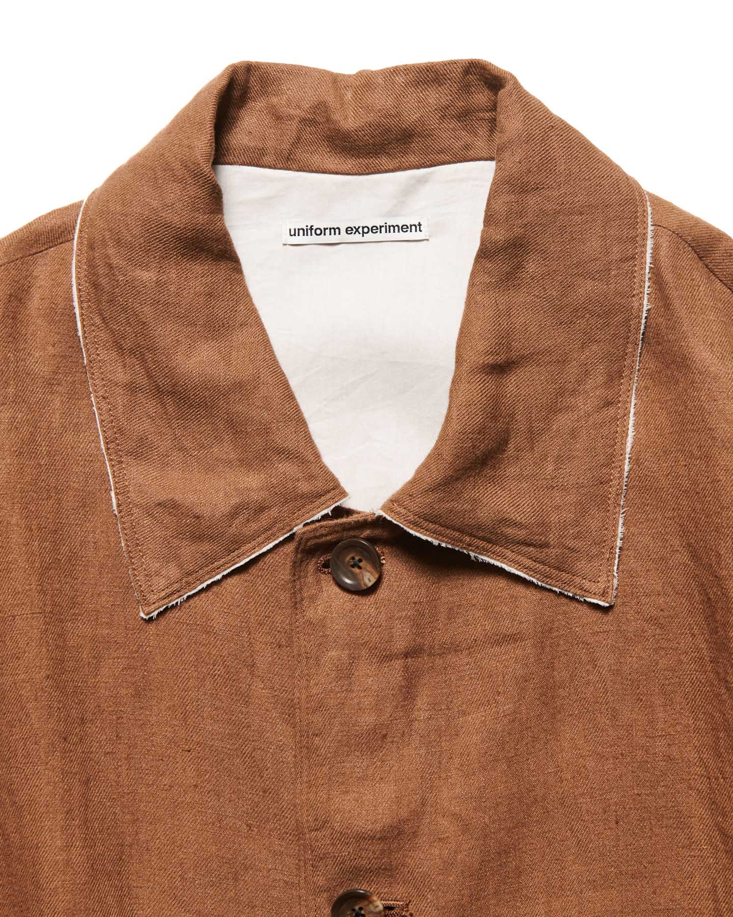 SOPH. | BRUSHED LINEN CUT-OFF JACKET(2 (M) BROWN):