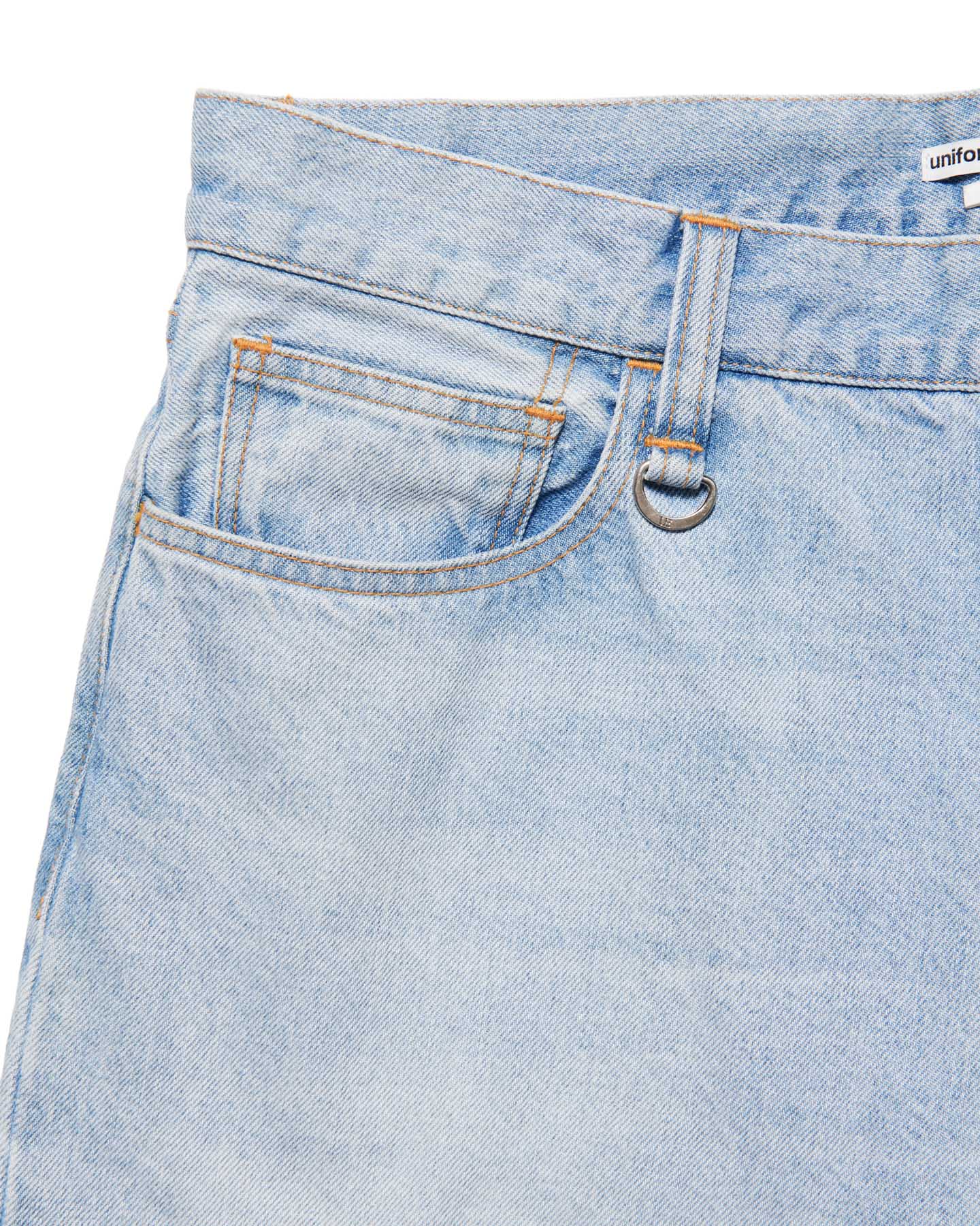 SOPH. | WASHED DENIM BOLD-FIT JEANS(2 (M) LIGHT INDIGO):