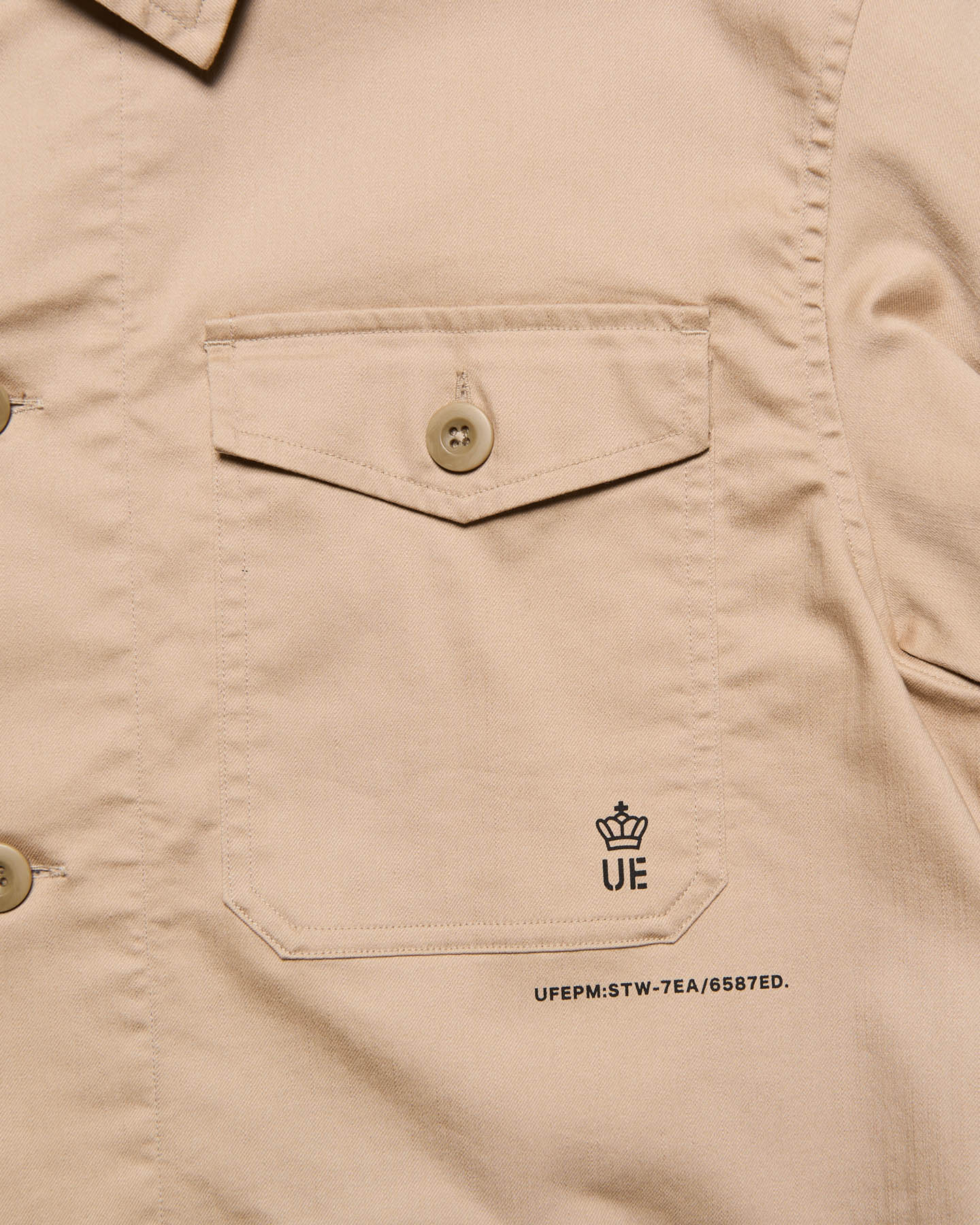 SOPH. | STRETCH TWILL FATIGUE SHIRT(2 (M) BEIGE):