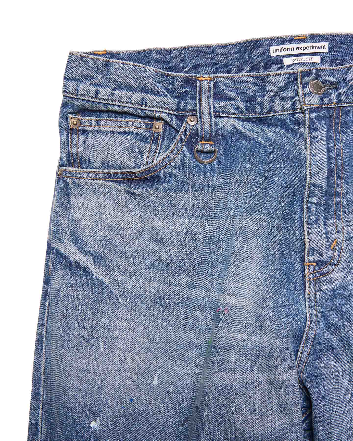 SOPH. | DAMAGED DENIM WIDE-FIT JEANS(2 (M) INDIGO):