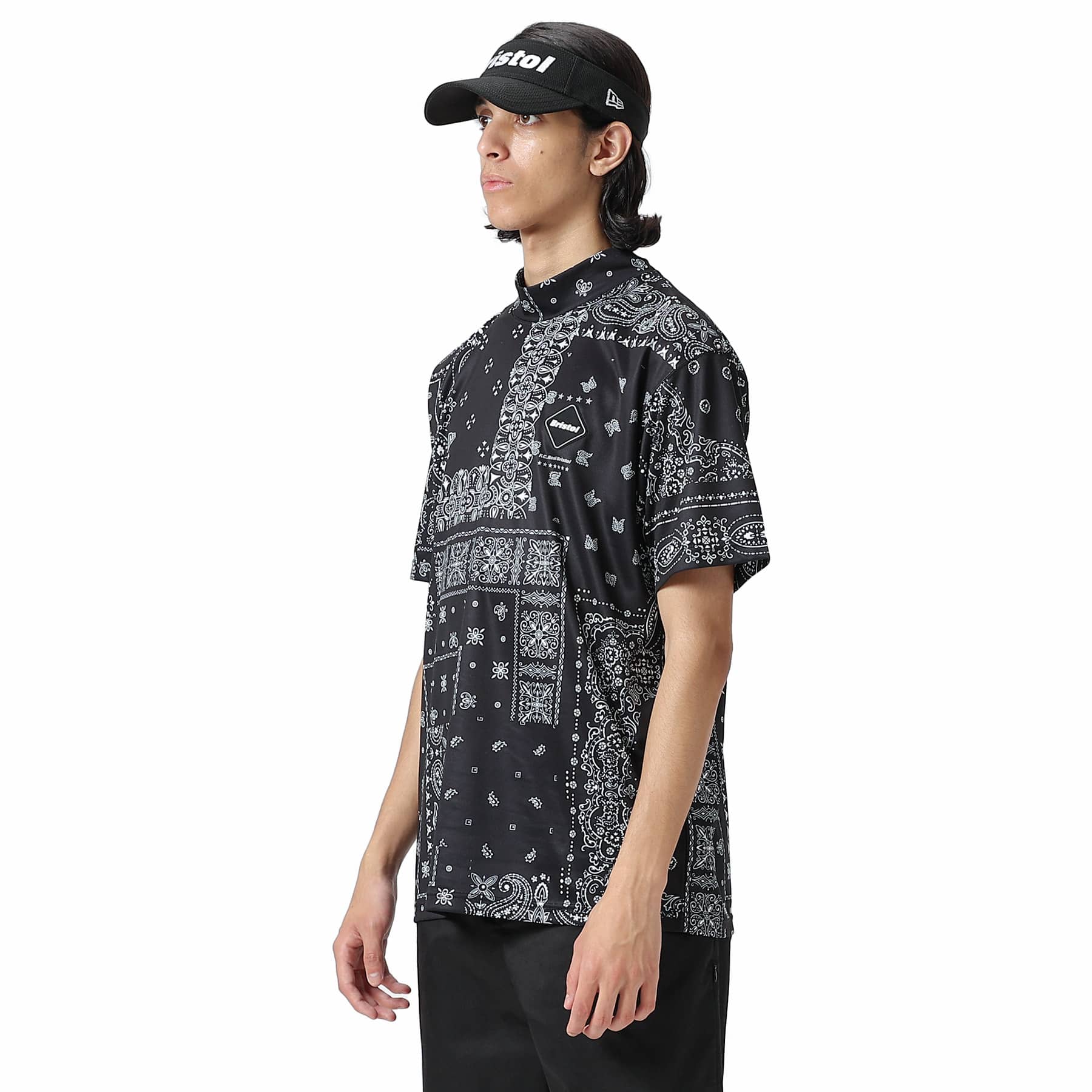 FCRB NEW ERA BANDANA MOCK NECK SHIRT