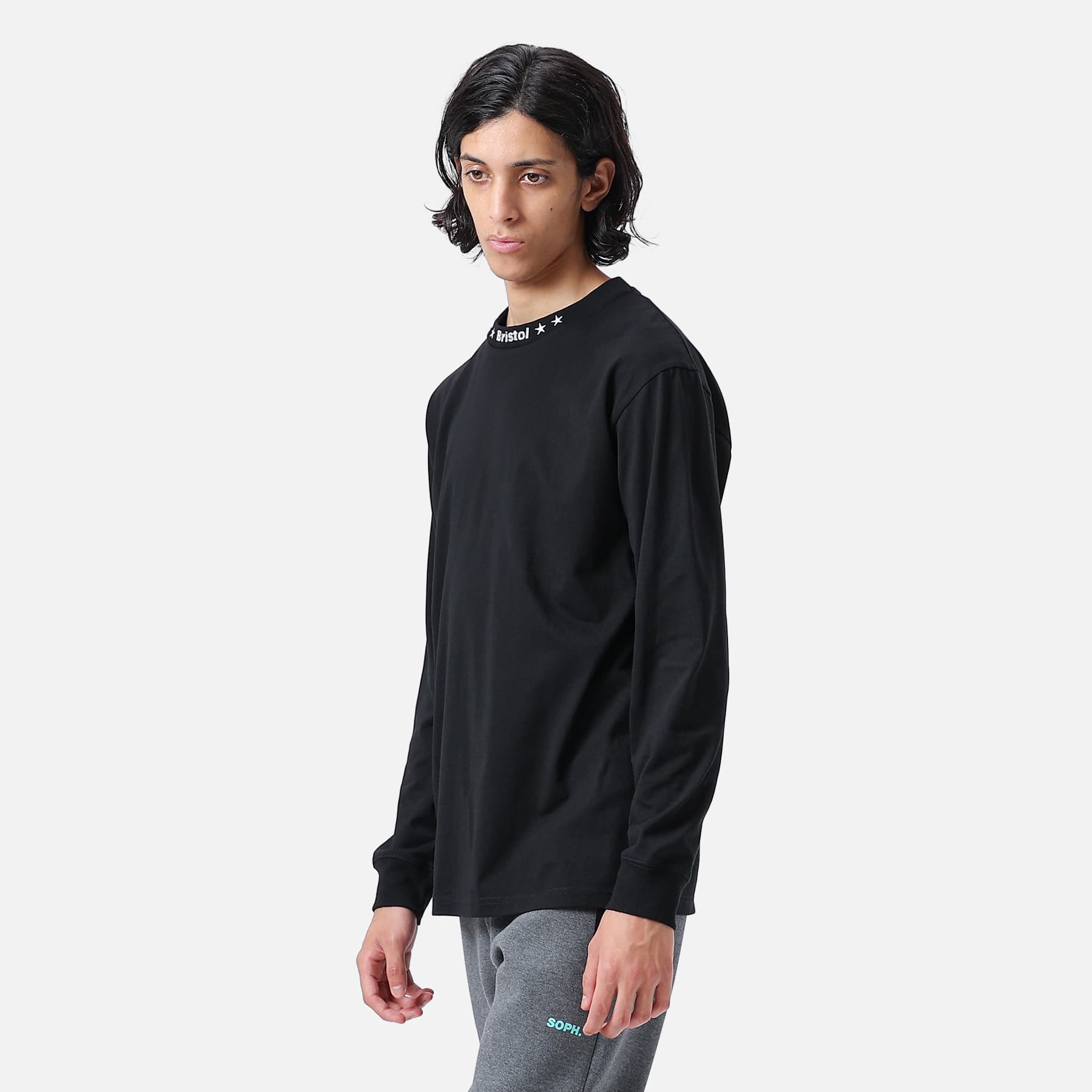 FCRB L/S RIBBED EMBROIDERED TEE - perucho.gob.ec
