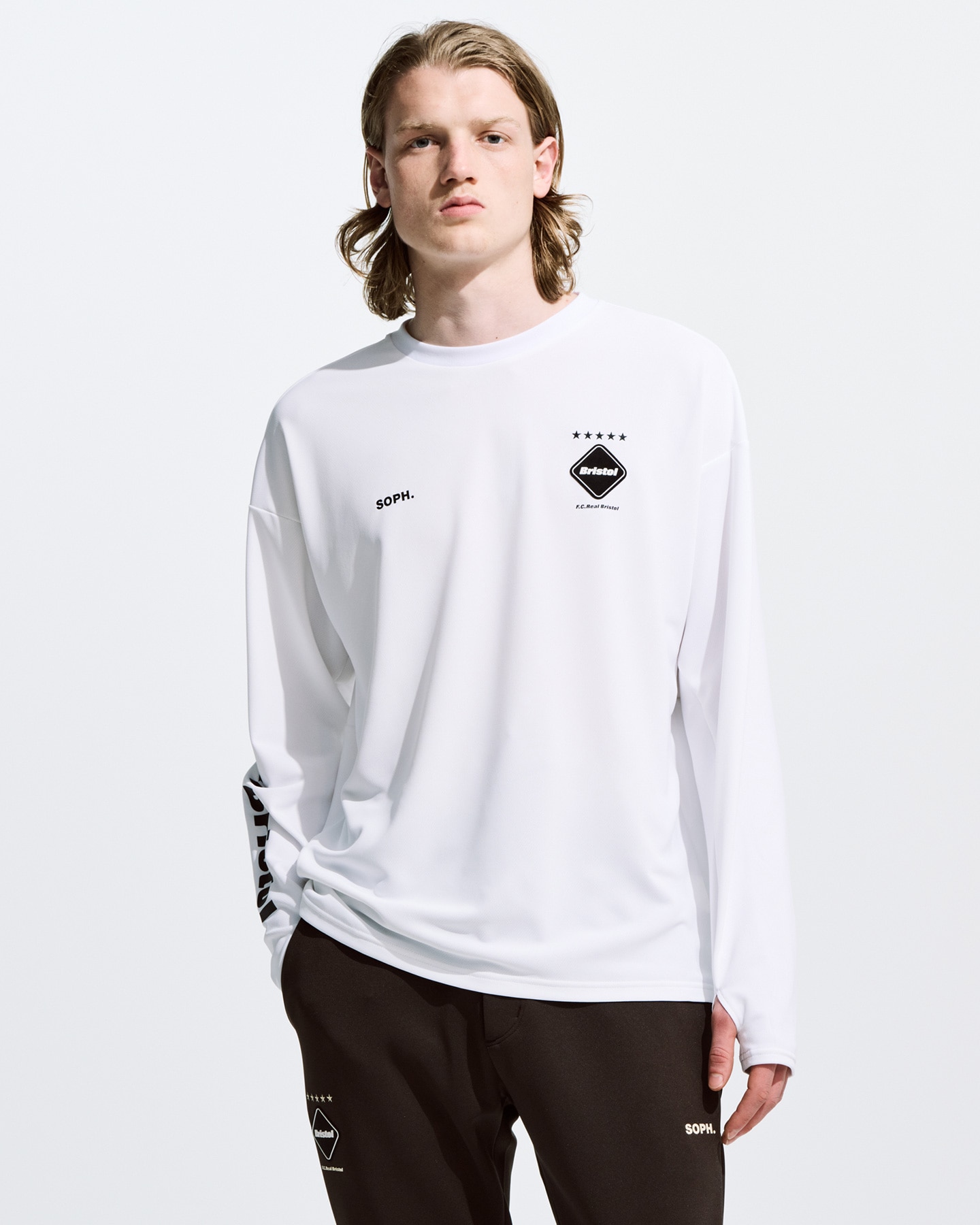 FCRB L/S TEAM PRACTICE TOP 定価最終値下げカラーブラウン - T
