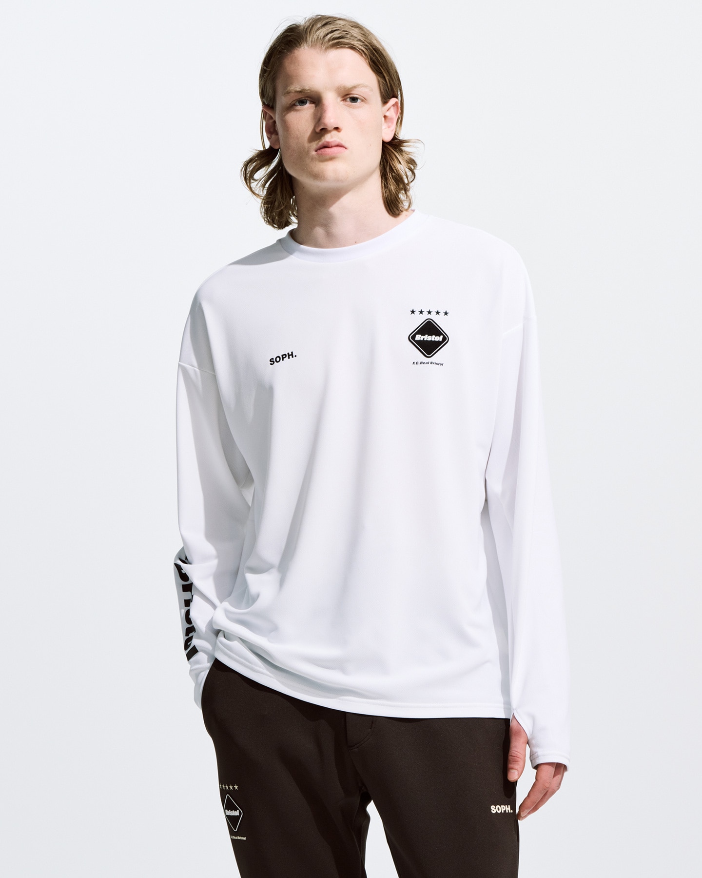 L FCRB S/S PRE MATCH TOP ホワイト