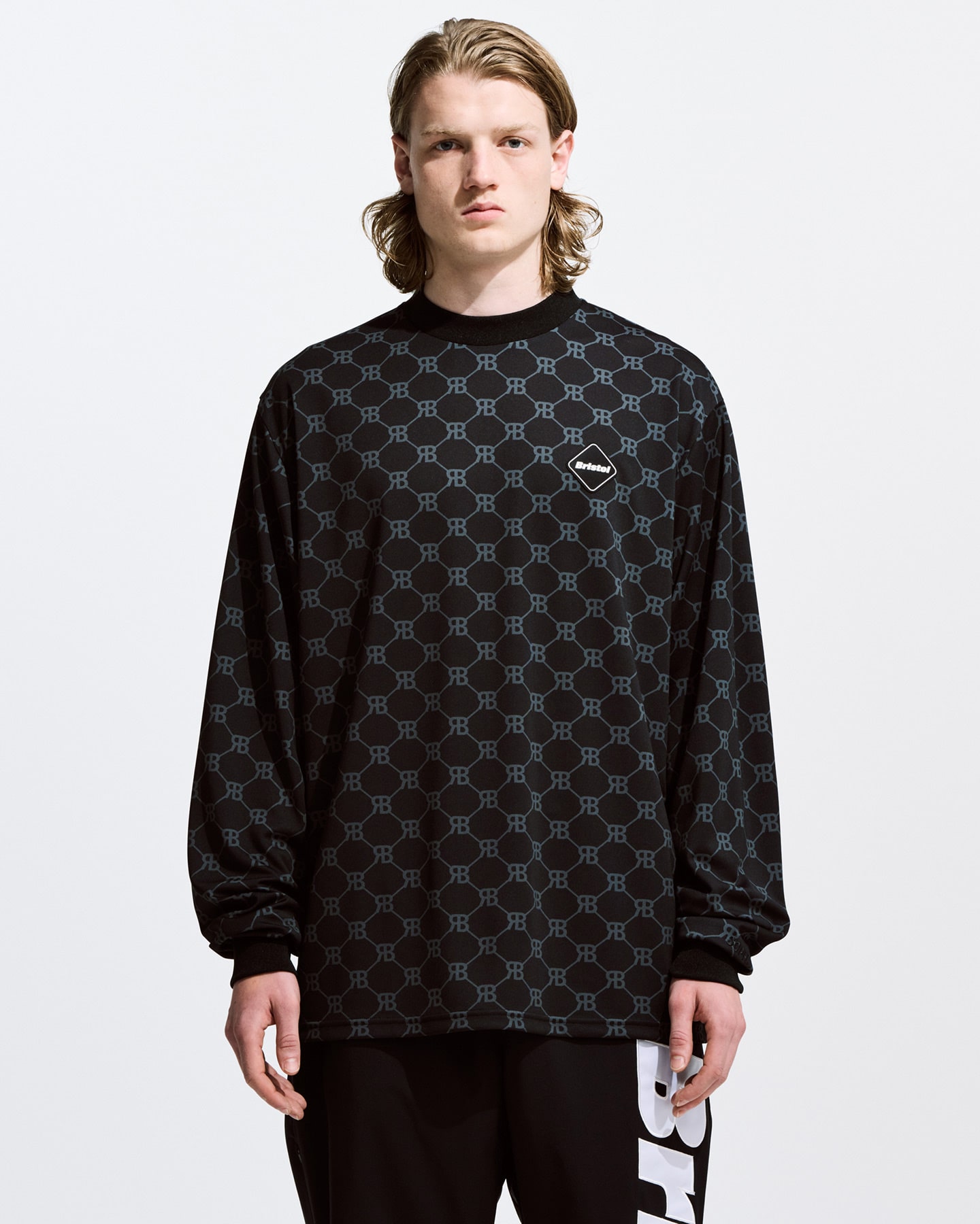 AW23 FCRB MONOGRAM L/S BAGGY TOP-