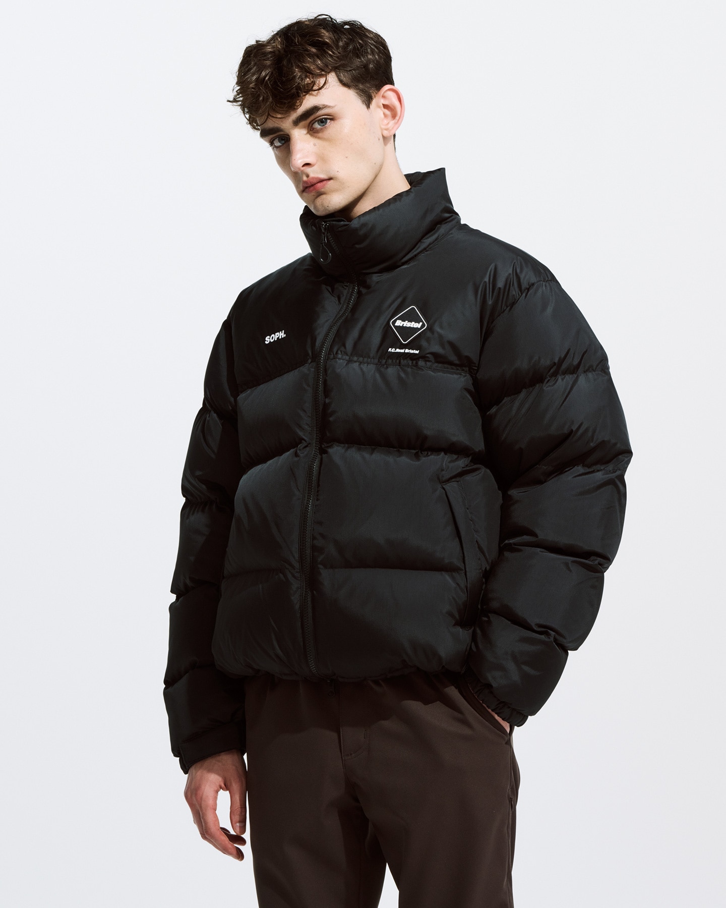 SOPH. | STAND COLLAR DOWN JACKET(M BLACK):