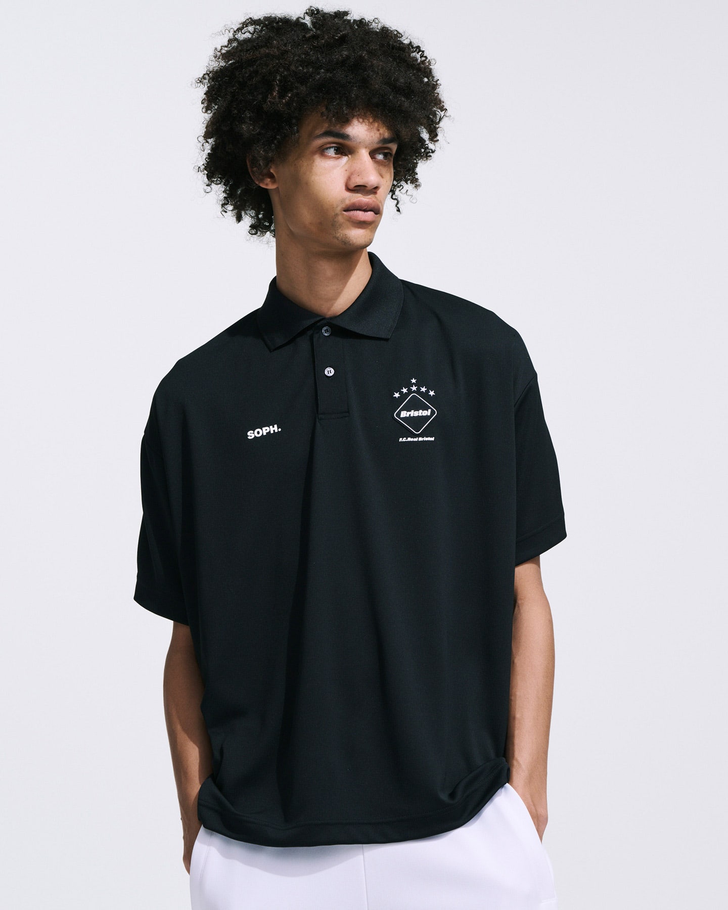 SOPH. | S/S BAGGY POLO(M BLACK):