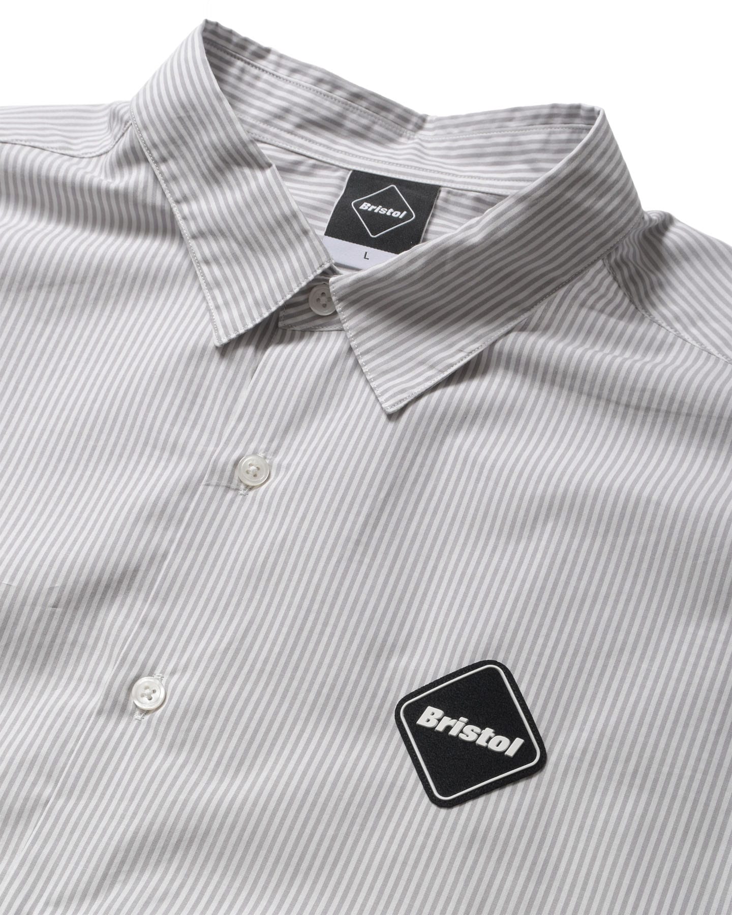 SOPH. | BIG LOGO L/S BAGGY SHIRT(M GRAY STRIPE):