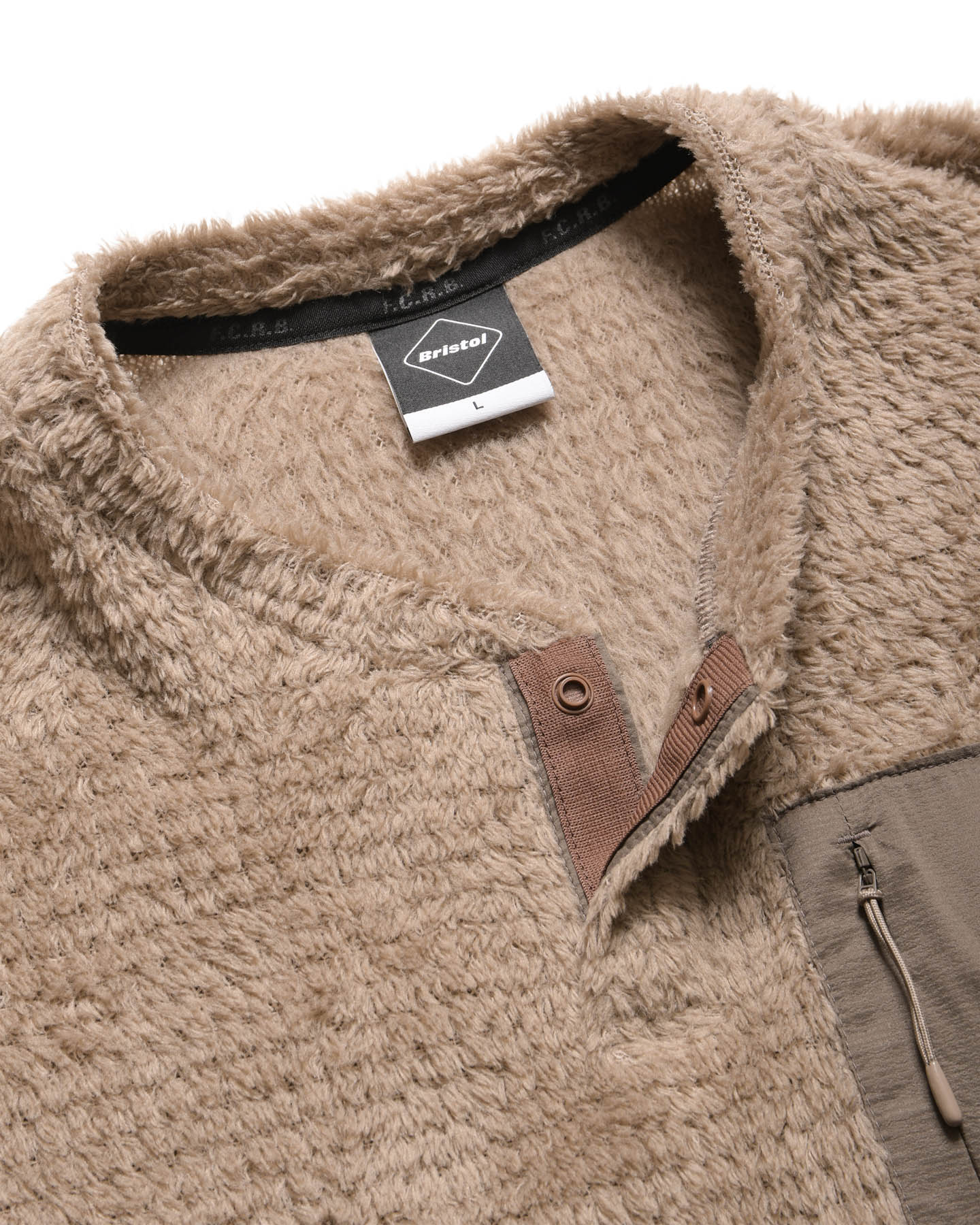 SOPH. | HIGH LOFT FLEECE TOP(M BEIGE):