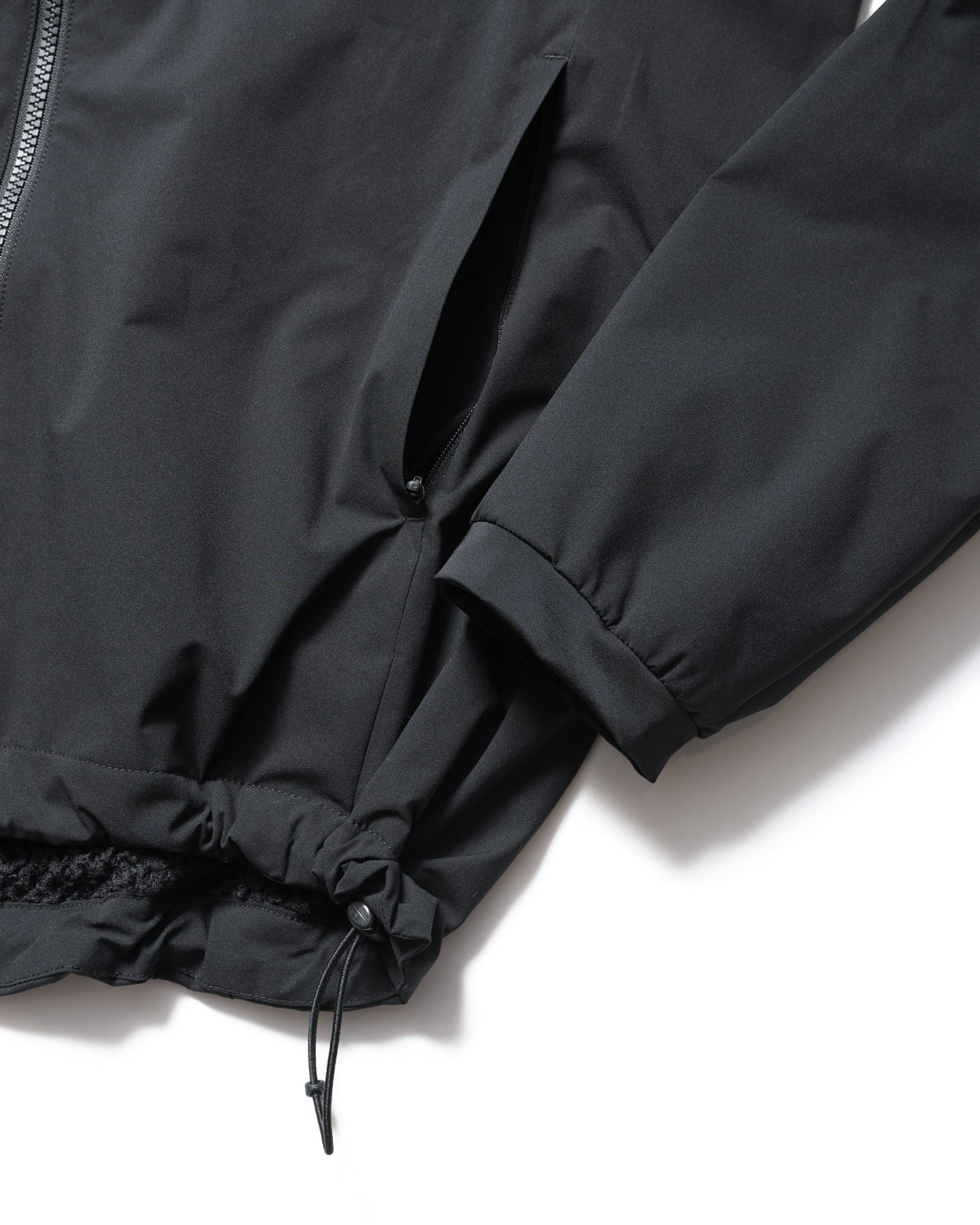 SOPH. ブラックナイロンジャケット SOPH. | THERMAL-LINING HOODED BLOUSON(M BLACK):