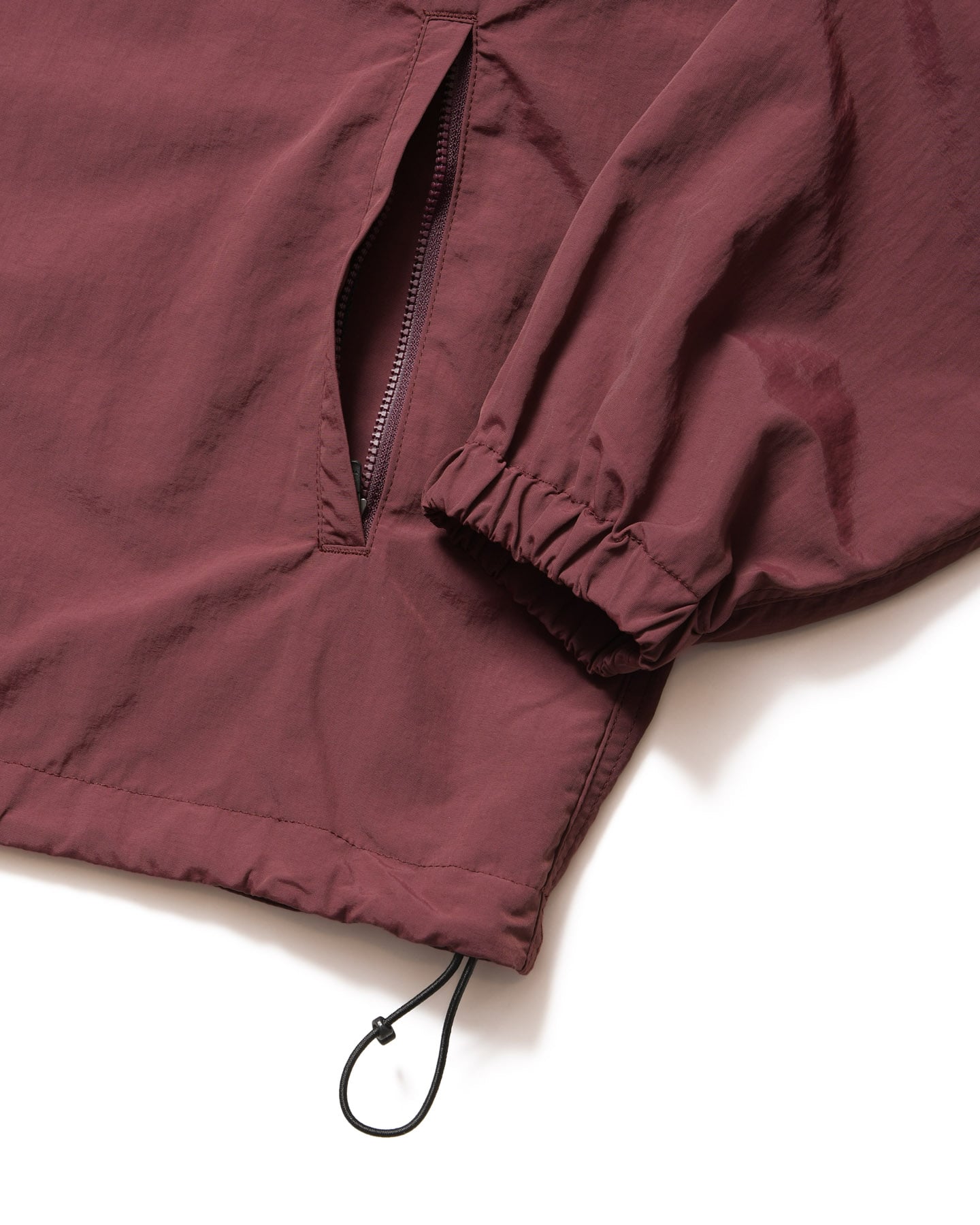 SOPH. | NYLON QUARTER-ZIP BLOUSON(M BURGUNDY):