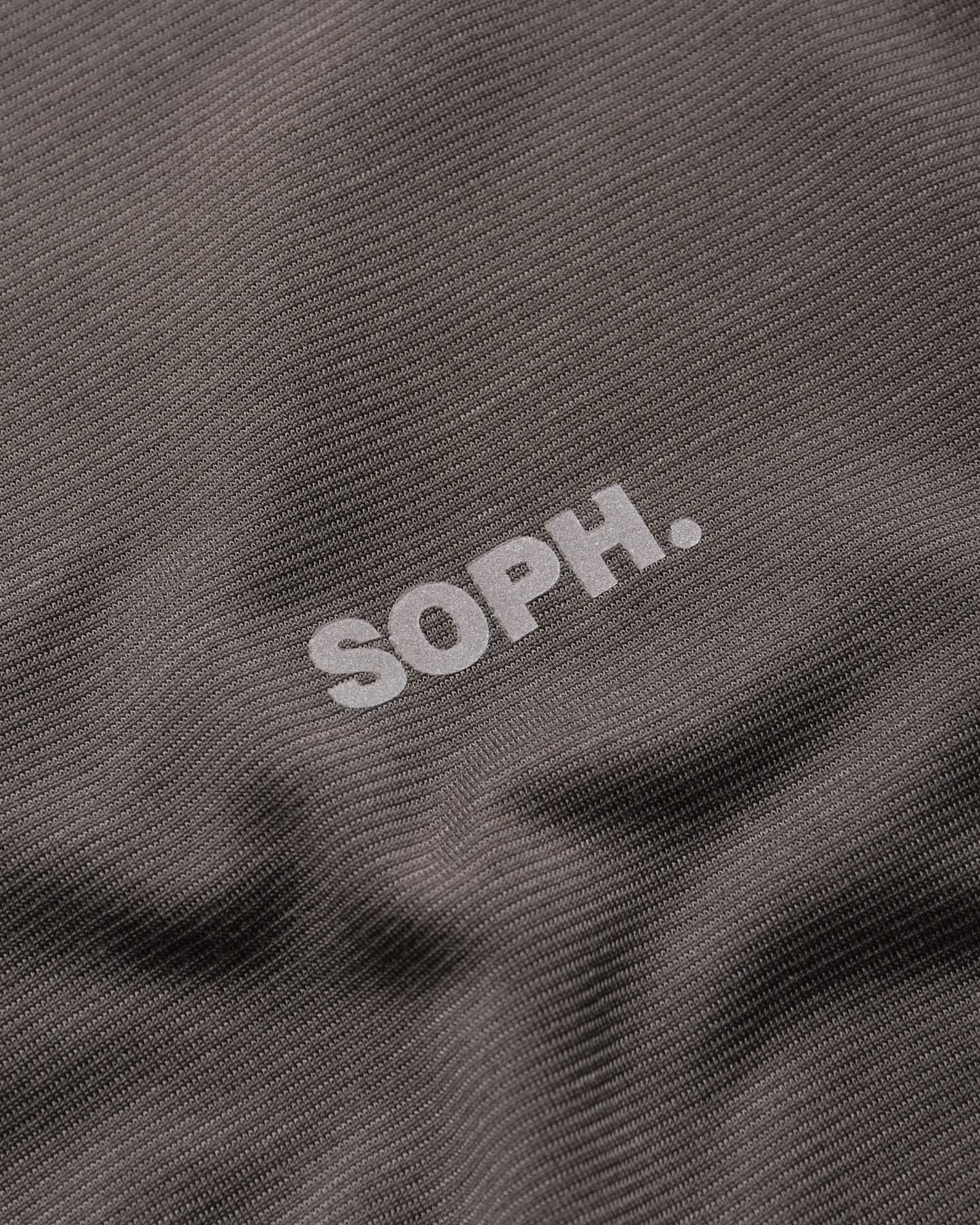 SOPH. | POLARTEC S/S WORKOUT TOP(M CHARCOAL GRAY):