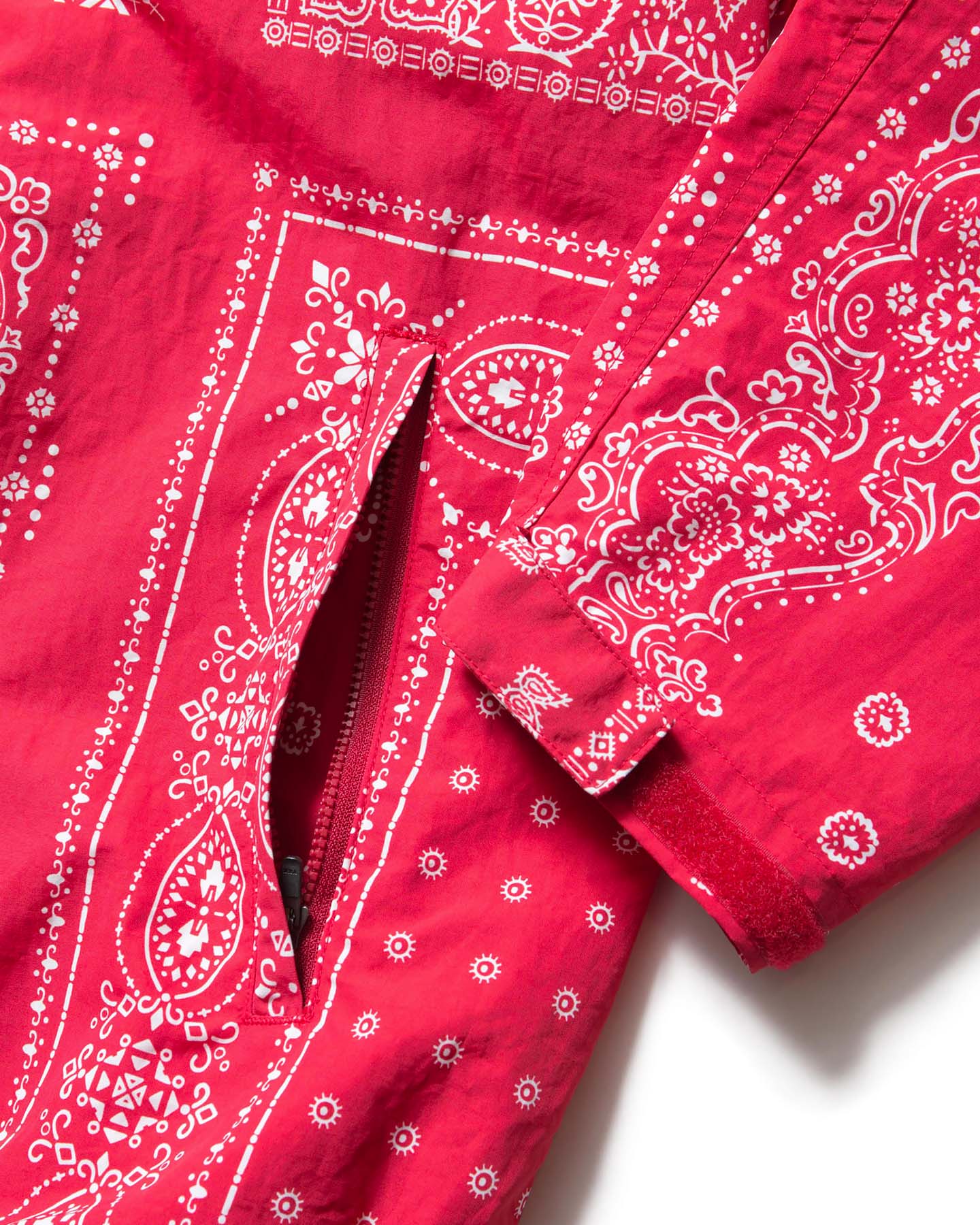 SOPH. | BANDANA NYLON HOODED BLOUSON(M RED):