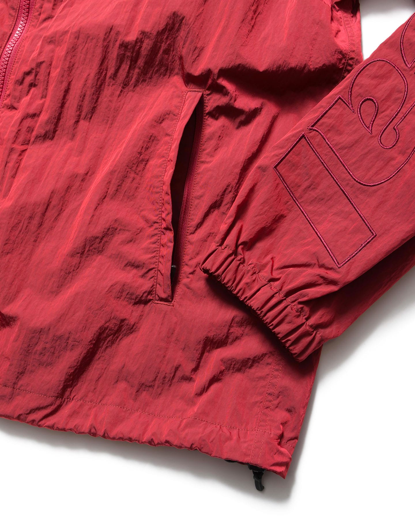 SOPH. | BIG LOGO NYLON STAND COLLAR BLOUSON(M RED):