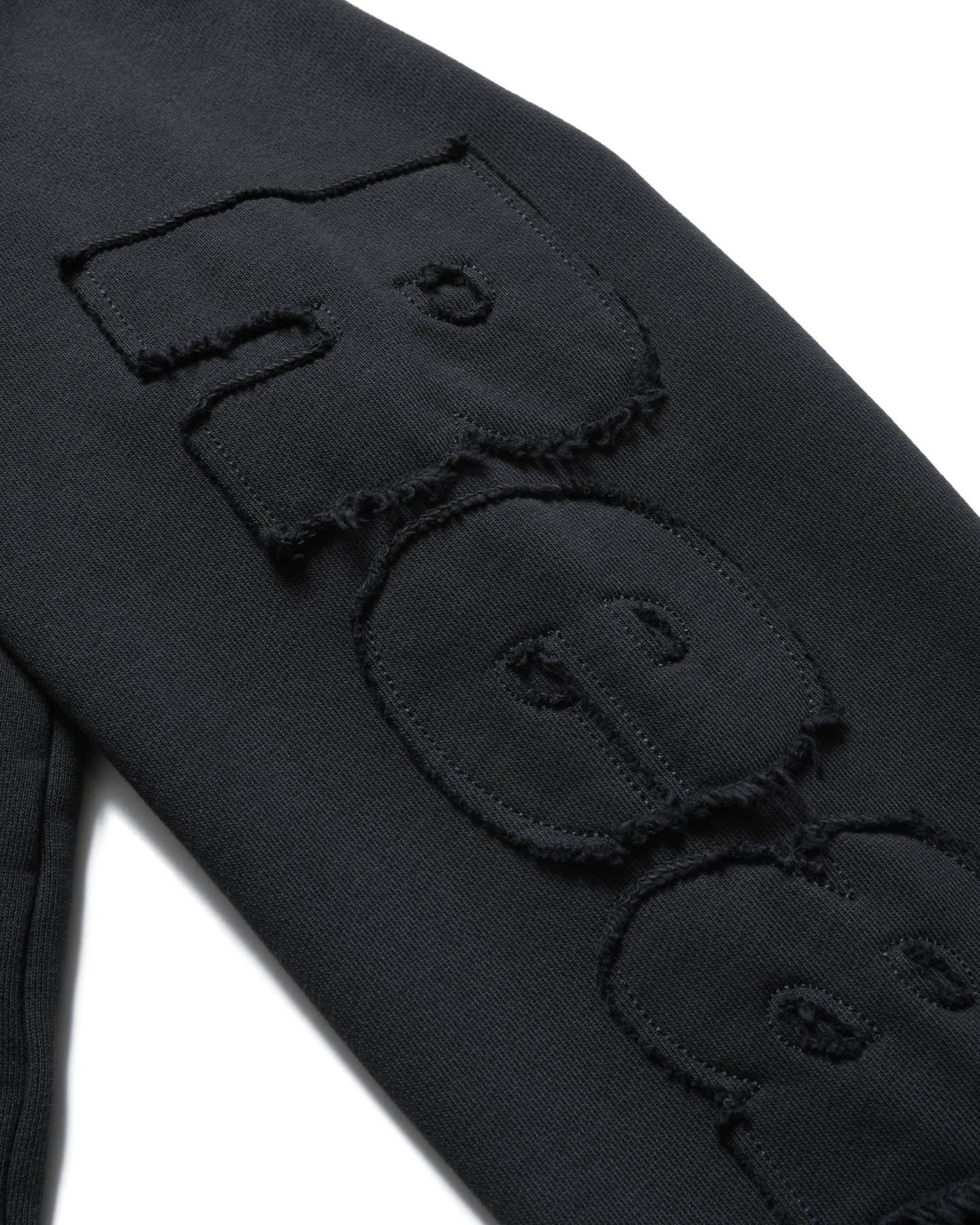 SOPH. | CUT-OFF LOGO SWEAT HOODIE(M BLACK):