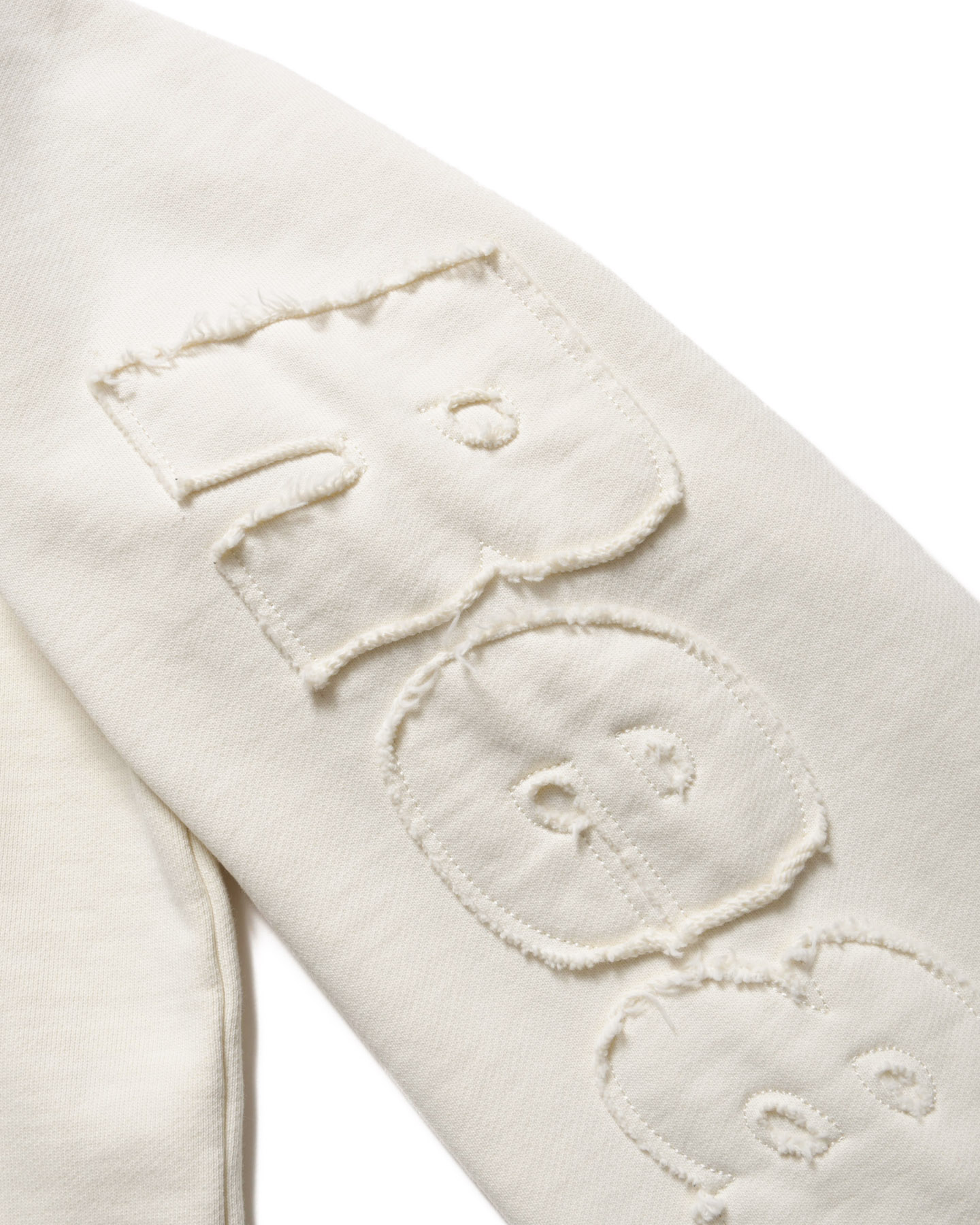 SOPH. | CUT-OFF LOGO SWEAT HOODIE(M OFF WHITE):