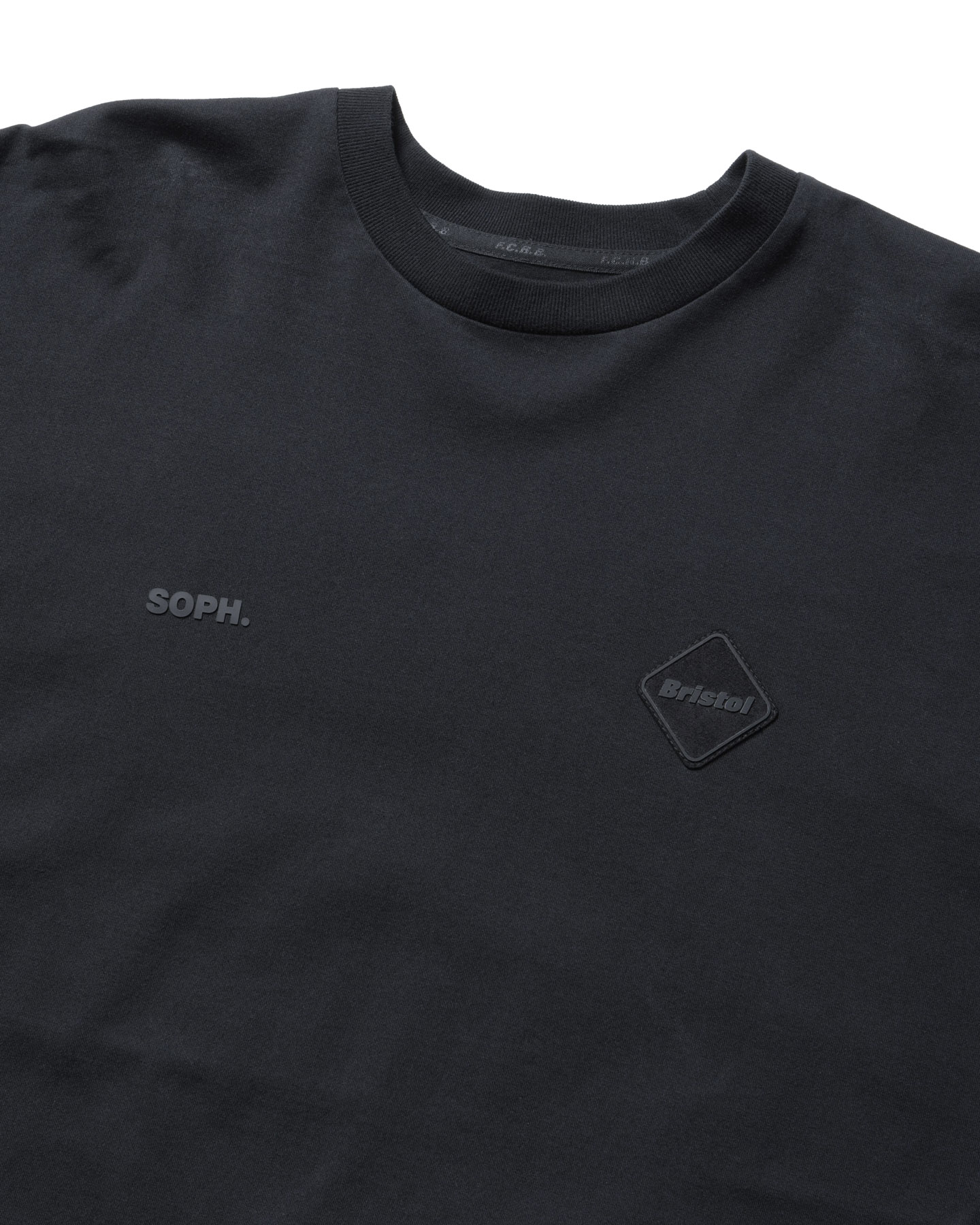 SOPH. | CUT-OFF LOGO L/S TEE(M BLACK):