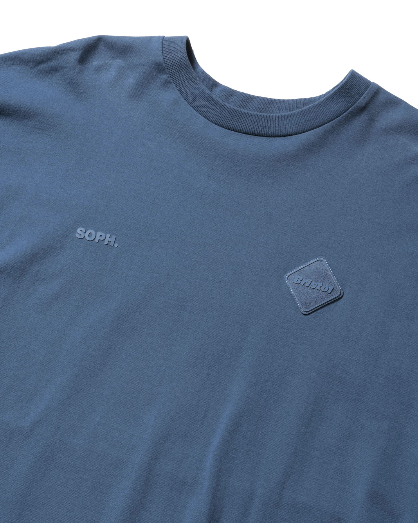 SOPH. | CUT-OFF LOGO L/S TEE(M BLUE):