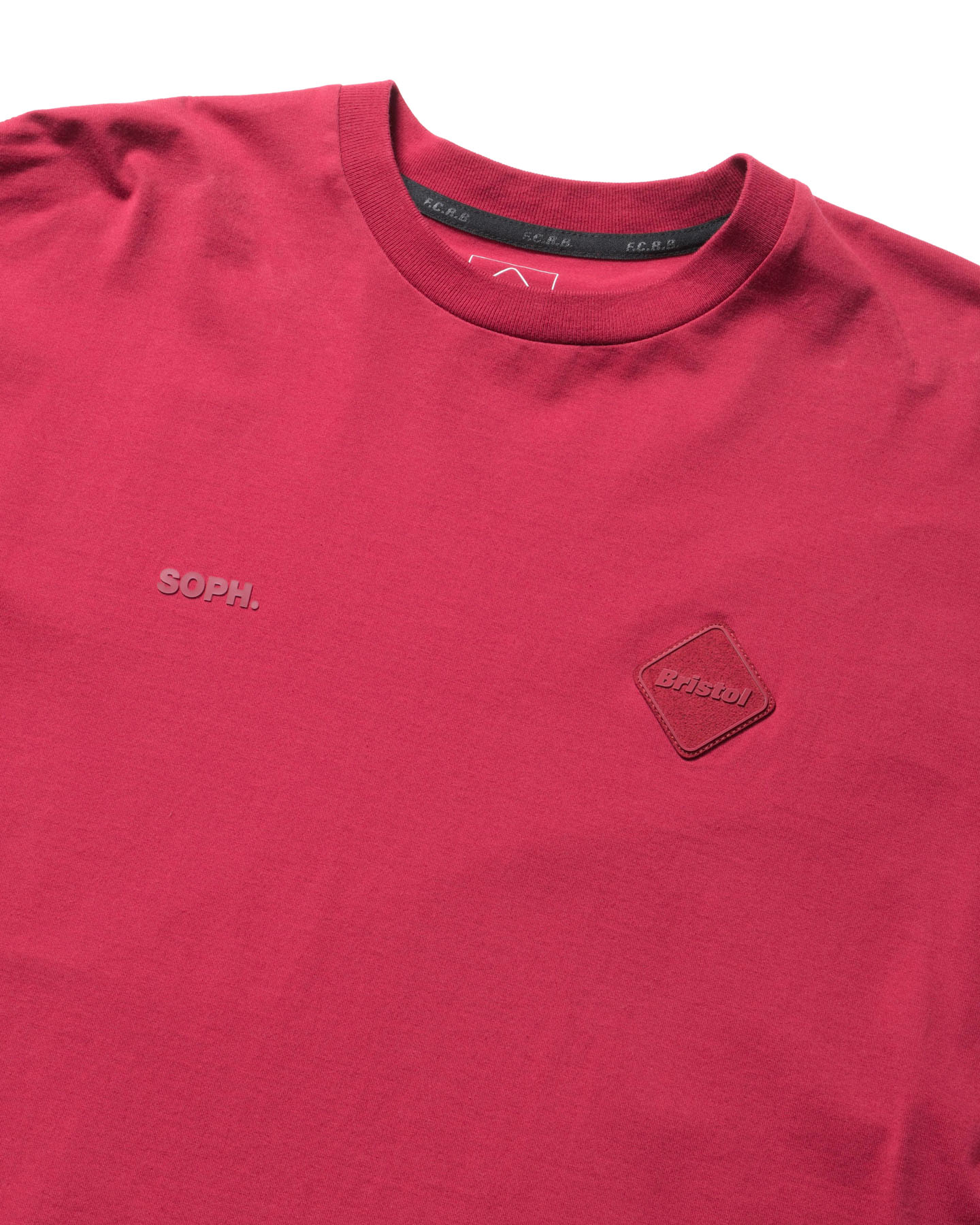 SOPH. | CUT-OFF LOGO L/S TEE(M RED):