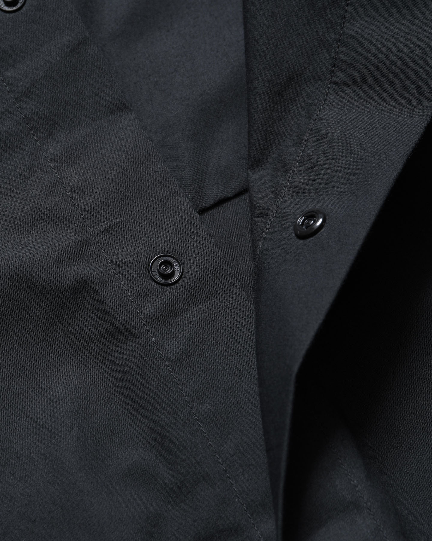 SOPH. | AUTHENTIC FLY FRONT L/S SHIRT(M BLACK):
