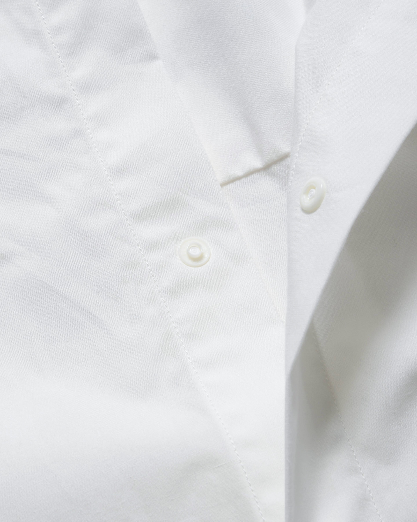 SOPH. | AUTHENTIC FLY FRONT L/S SHIRT(M WHITE):