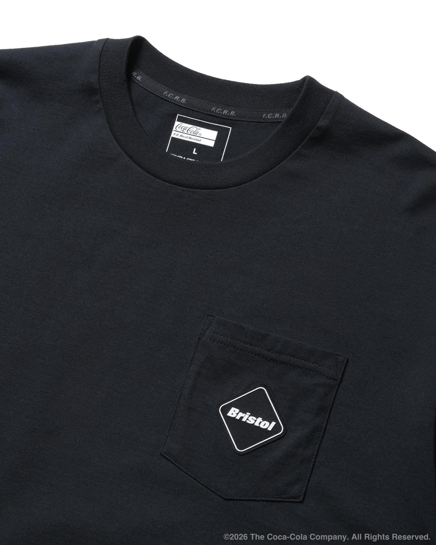 SOPH. | Coca-Cola GLOBE LOGO EMBLEM POCKET TEE(XL BLACK):
