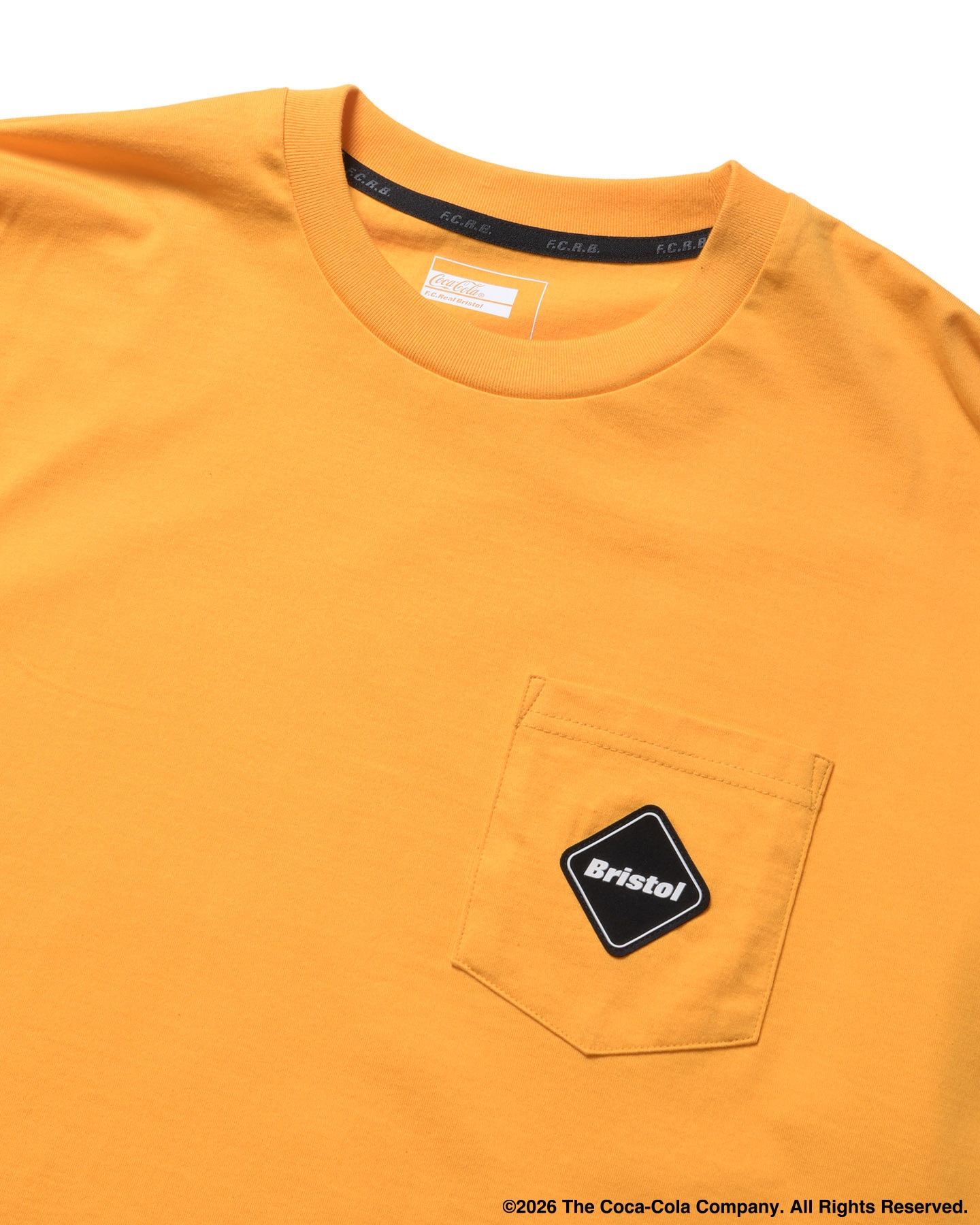 SOPH. | Coca-Cola GLOBE LOGO EMBLEM POCKET TEE(M ORANGE):