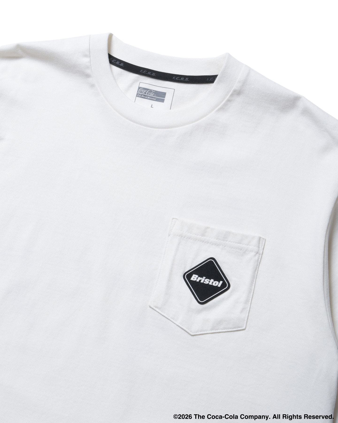 SOPH. | Coca-Cola GLOBE LOGO EMBLEM POCKET TEE(M WHITE):