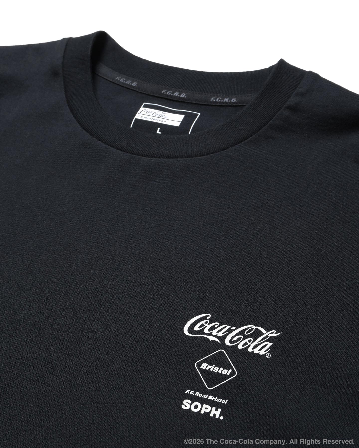 SOPH. | Coca-Cola LISTED LOGOS TEE(M BLACK):