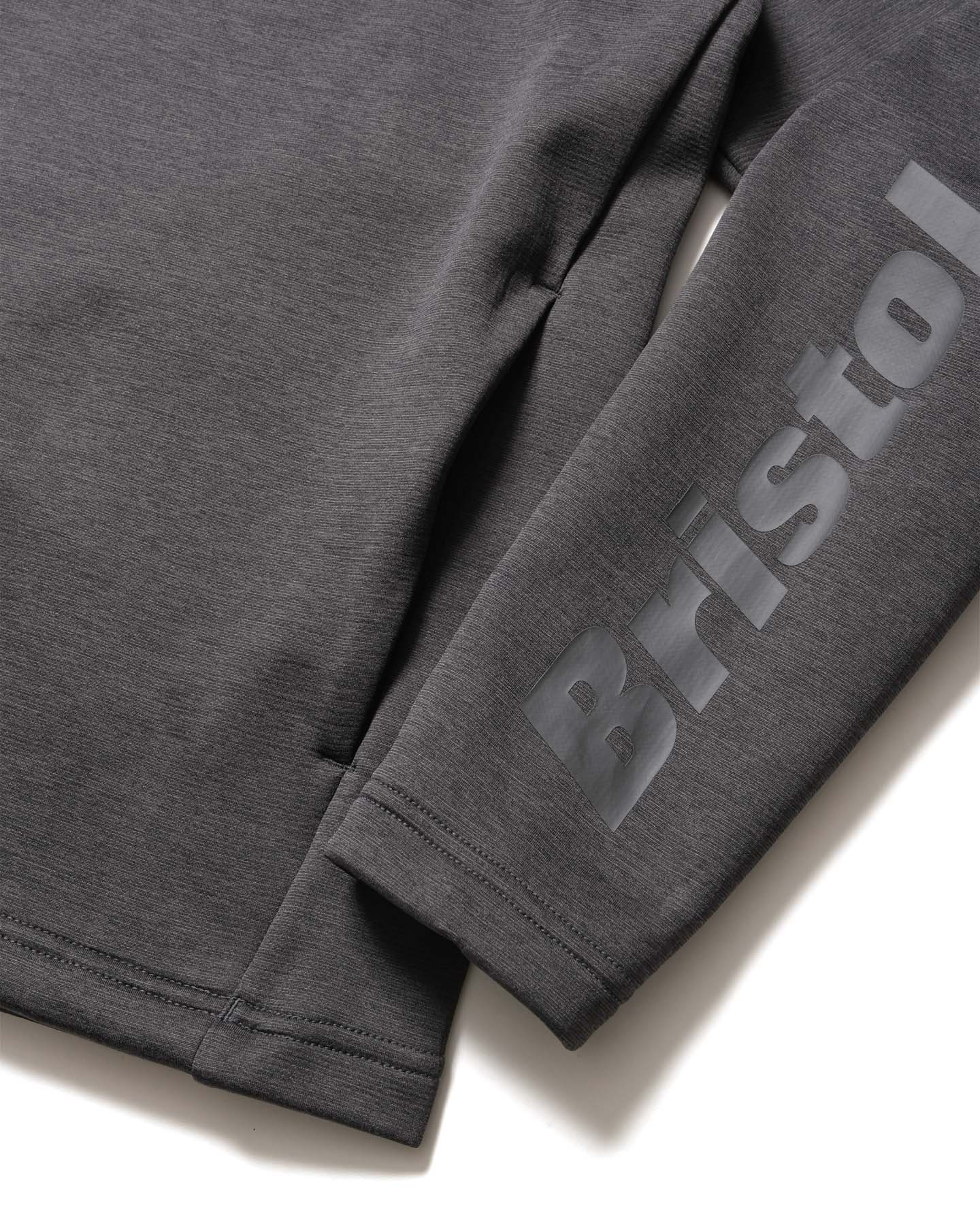 SOPH. | QUARTER KNIT ESSENTIAL HALF-ZIP TOP(M CHARCOAL GRAY):