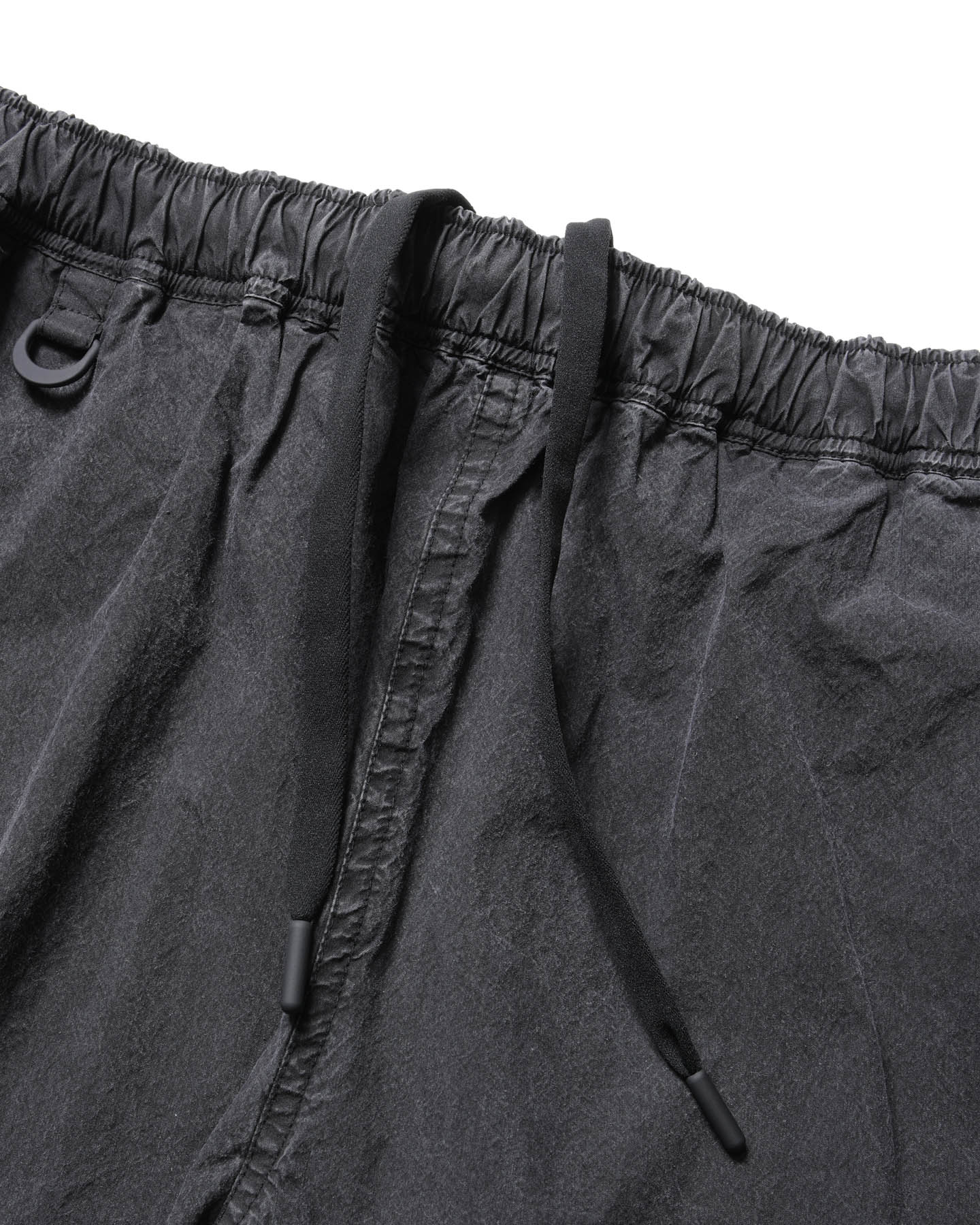 SOPH. | WASHED CRISP DENIM EASY SHORTS(L BLACK):