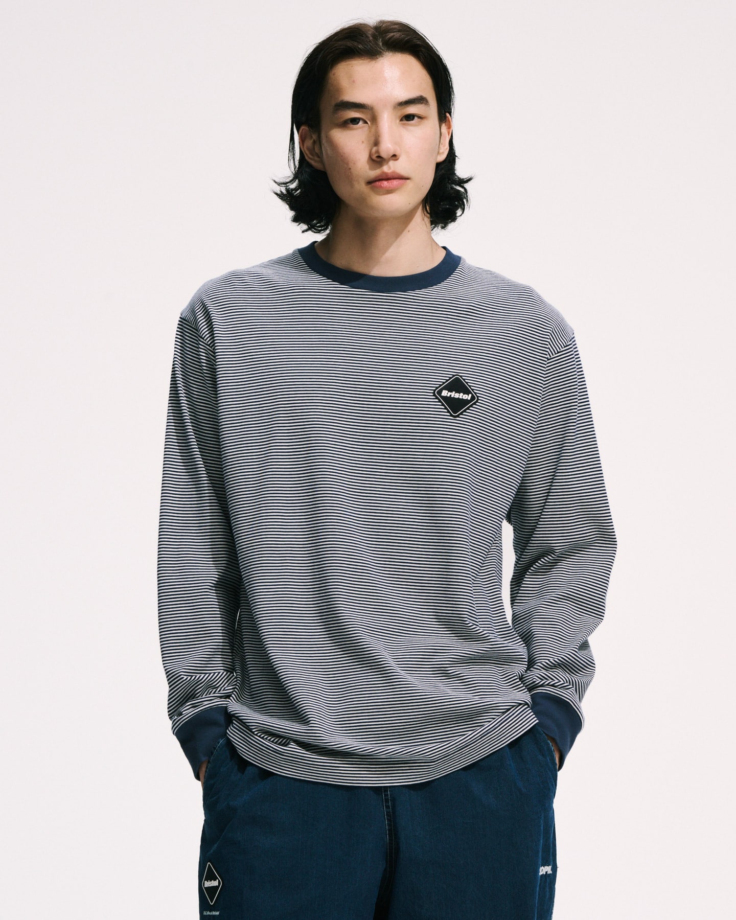 SOPH. | BORDER L/S TEE(M BLACK):