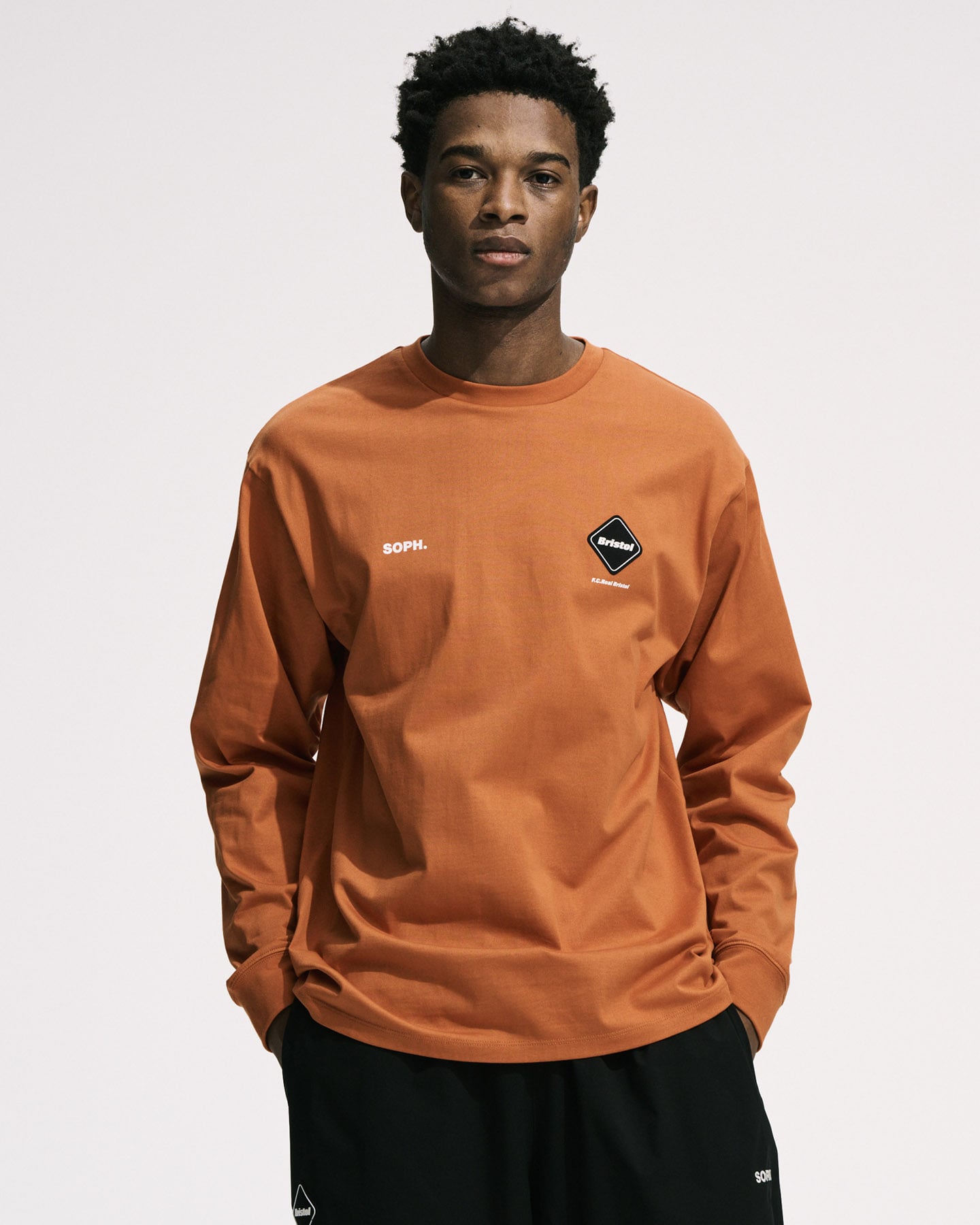 SOPH. | AUTHENTIC L/S TEE(M BLACK):