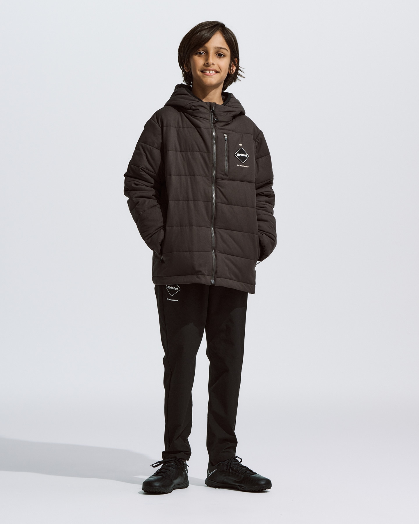 fcrb INSULATION PADDED HOODED JACKET L 茶 | ヤマダウェブコム