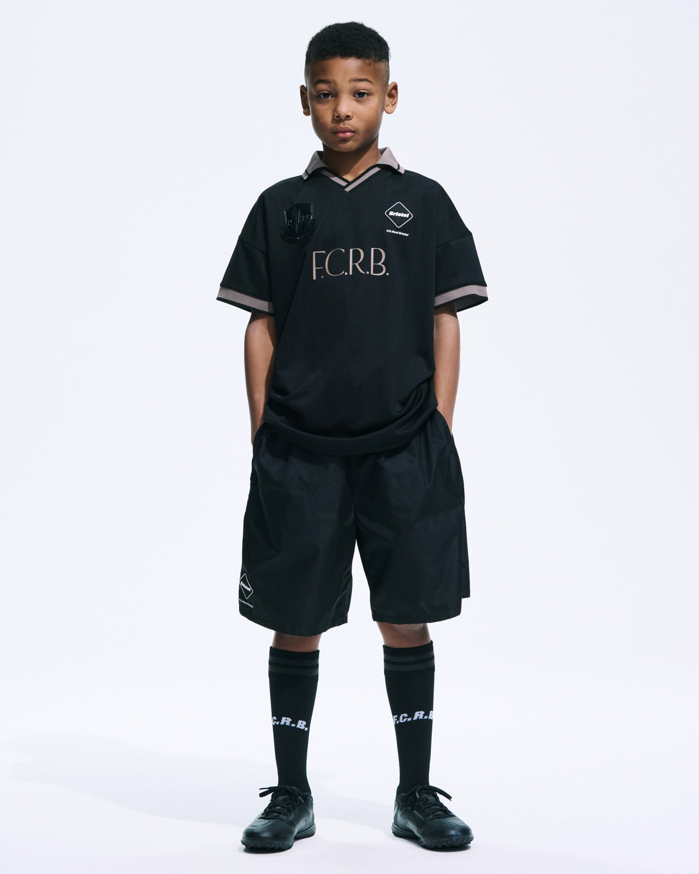 SOPH. Bristol ブラックオーバーオール つなぎ SOPH. | GAME SHORTS(M(120-130) BLACK):