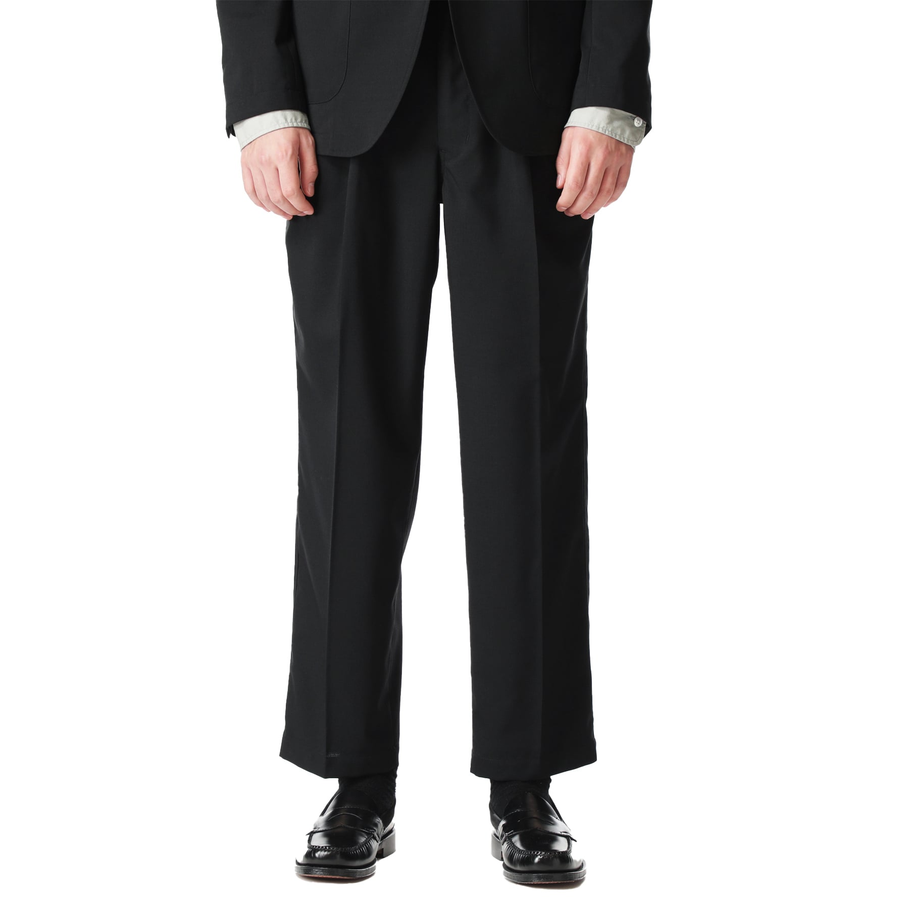 SOPH. | SOLOTEX TROPICAL STRETCH WOOL 2TUCK WIDE TAPERED PANTS(M 