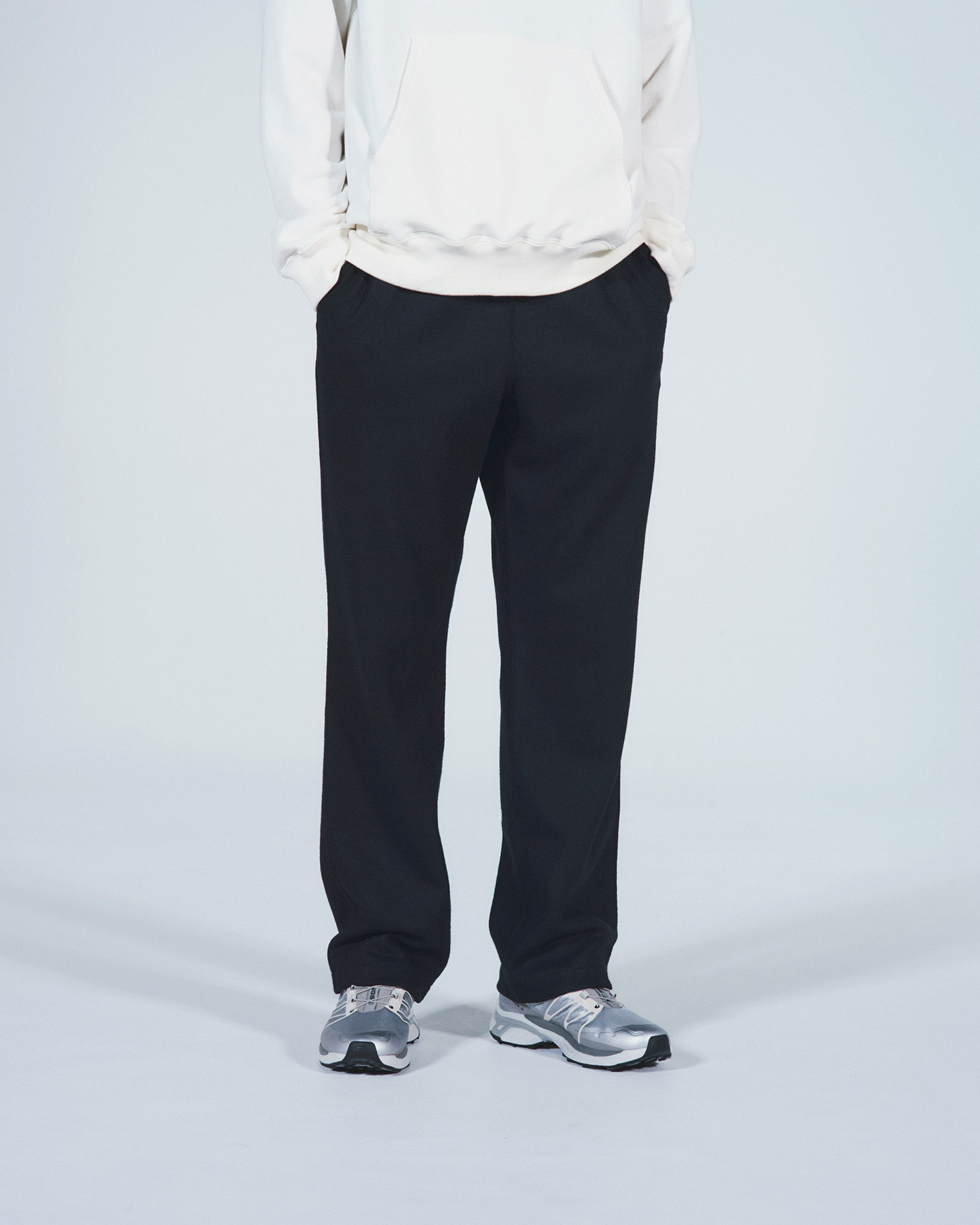 SOPH. | LIGHT MELTON STANDARD EASY PANTS(XL BLACK):