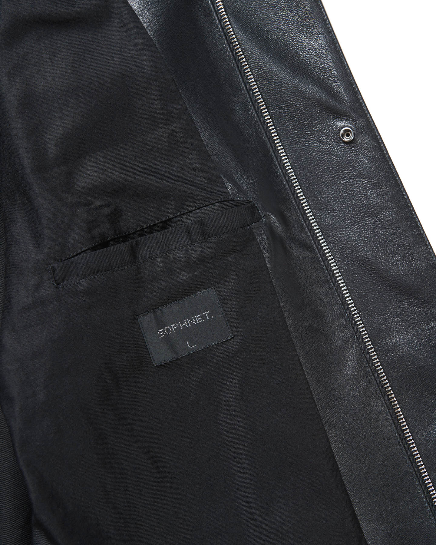 SOPH. | LEATHER JACKET(M BLACK):