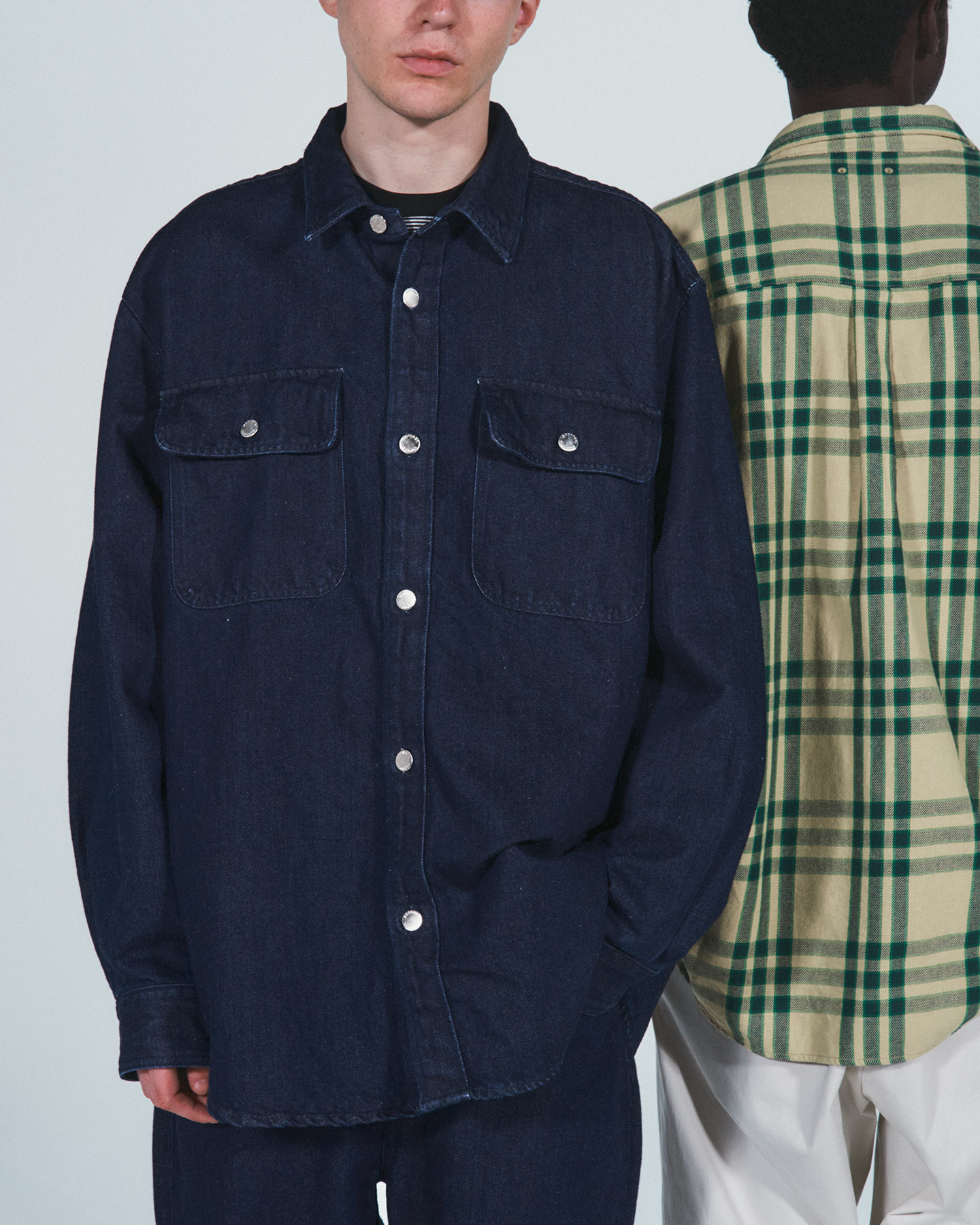 SOPH. | OVERSIZED SHIRT JACKET(M INDIGO):