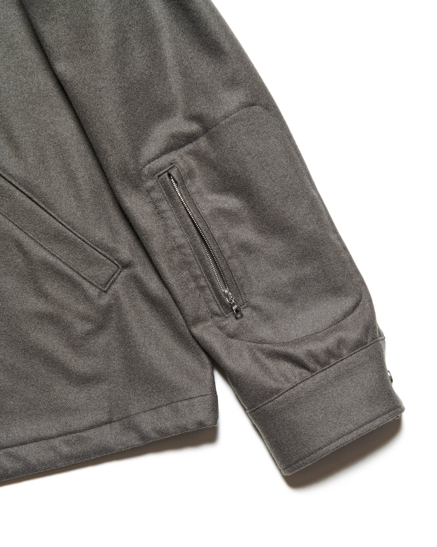 SOPH. | LIGHT MELTON WOOL COACH JACKET(2 (M) CHARCOAL GRAY):