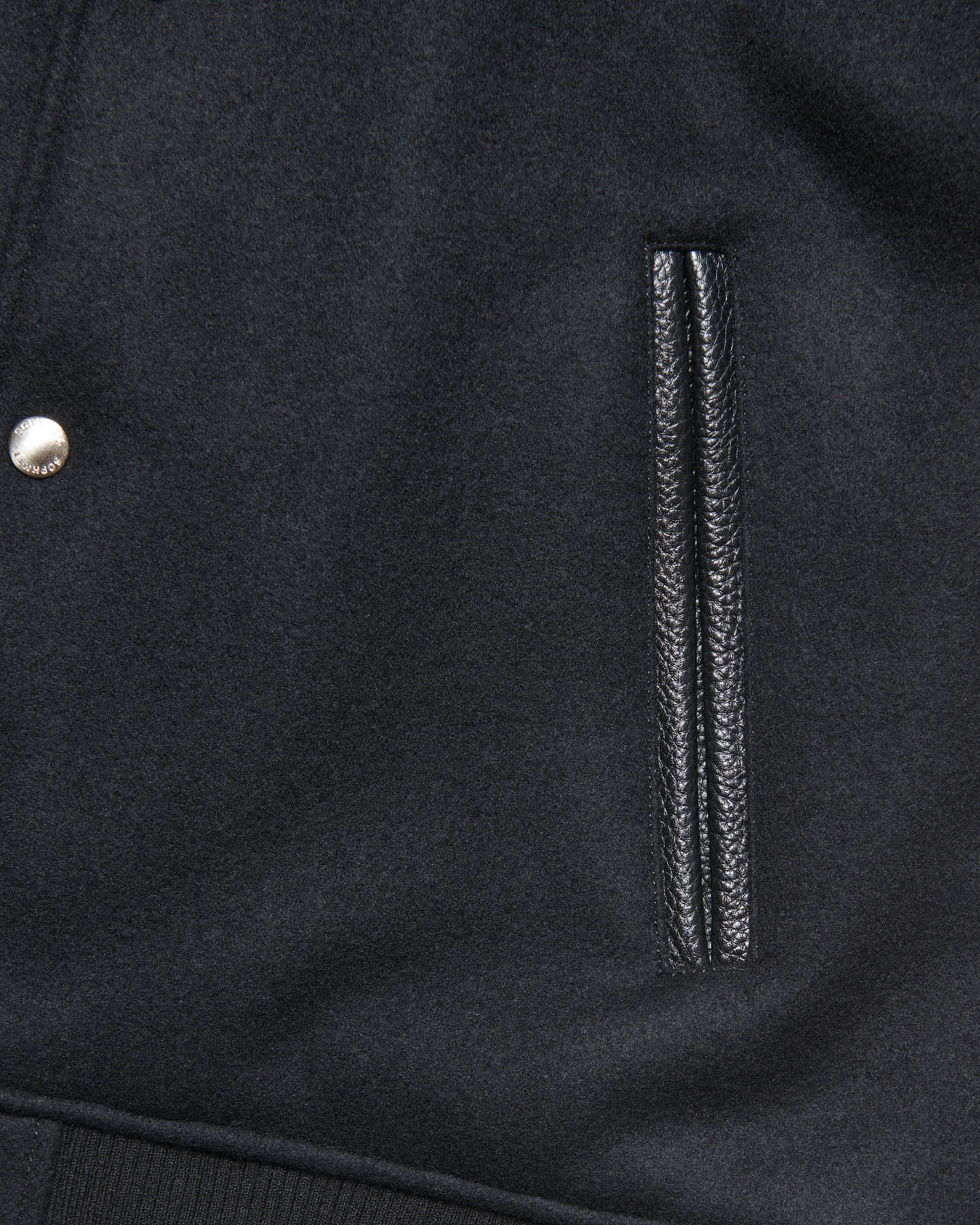SOPH. | MELTON LAMBSWOOL VARSITY JACKET(2 (M) BLACK):