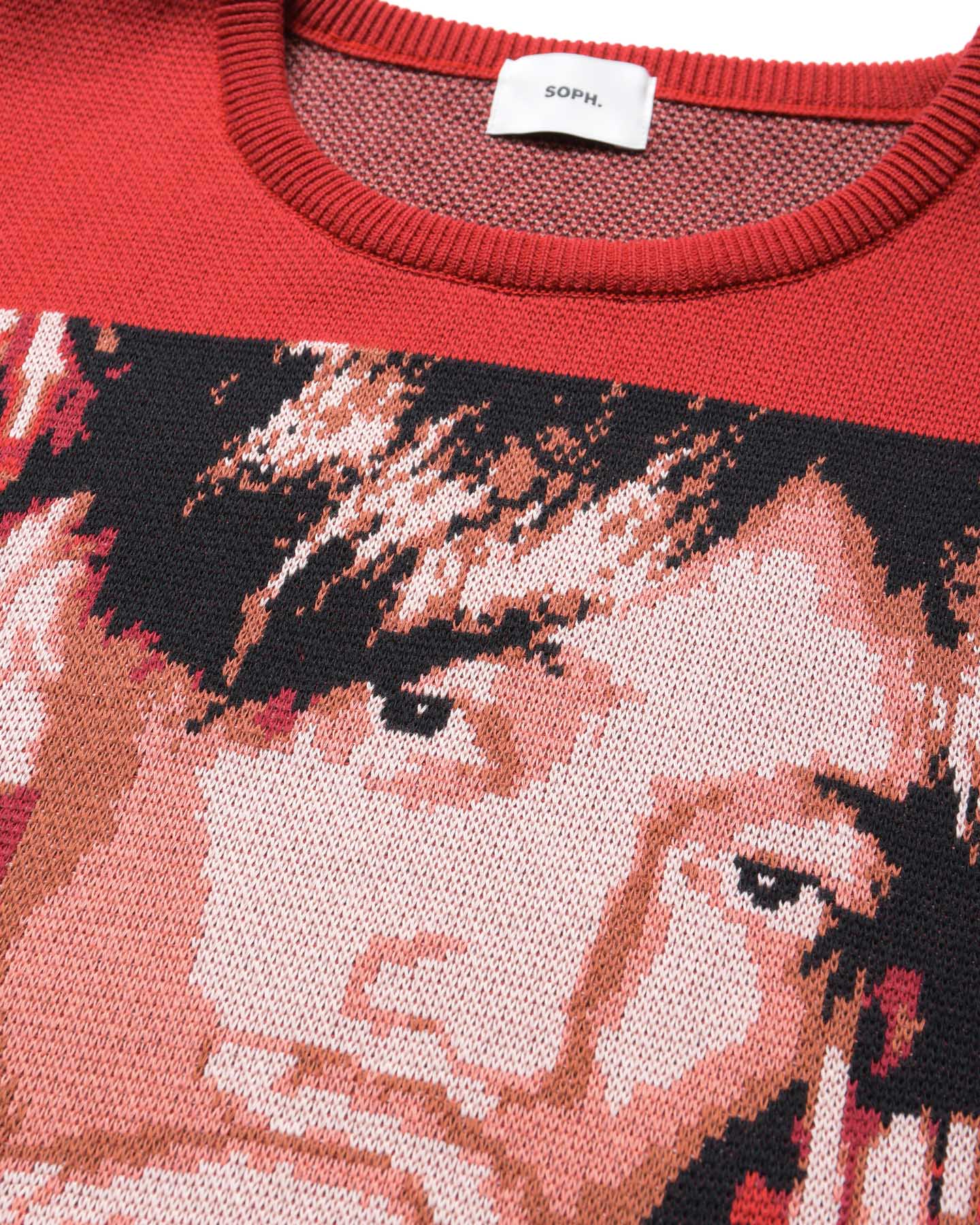 トップス SOPH. KAZUNALI TAJIMA: JACQUARD KNIT SOPH. | KAZUNALI TAJIMA: JACQUARD KNIT(2 (M) RED):