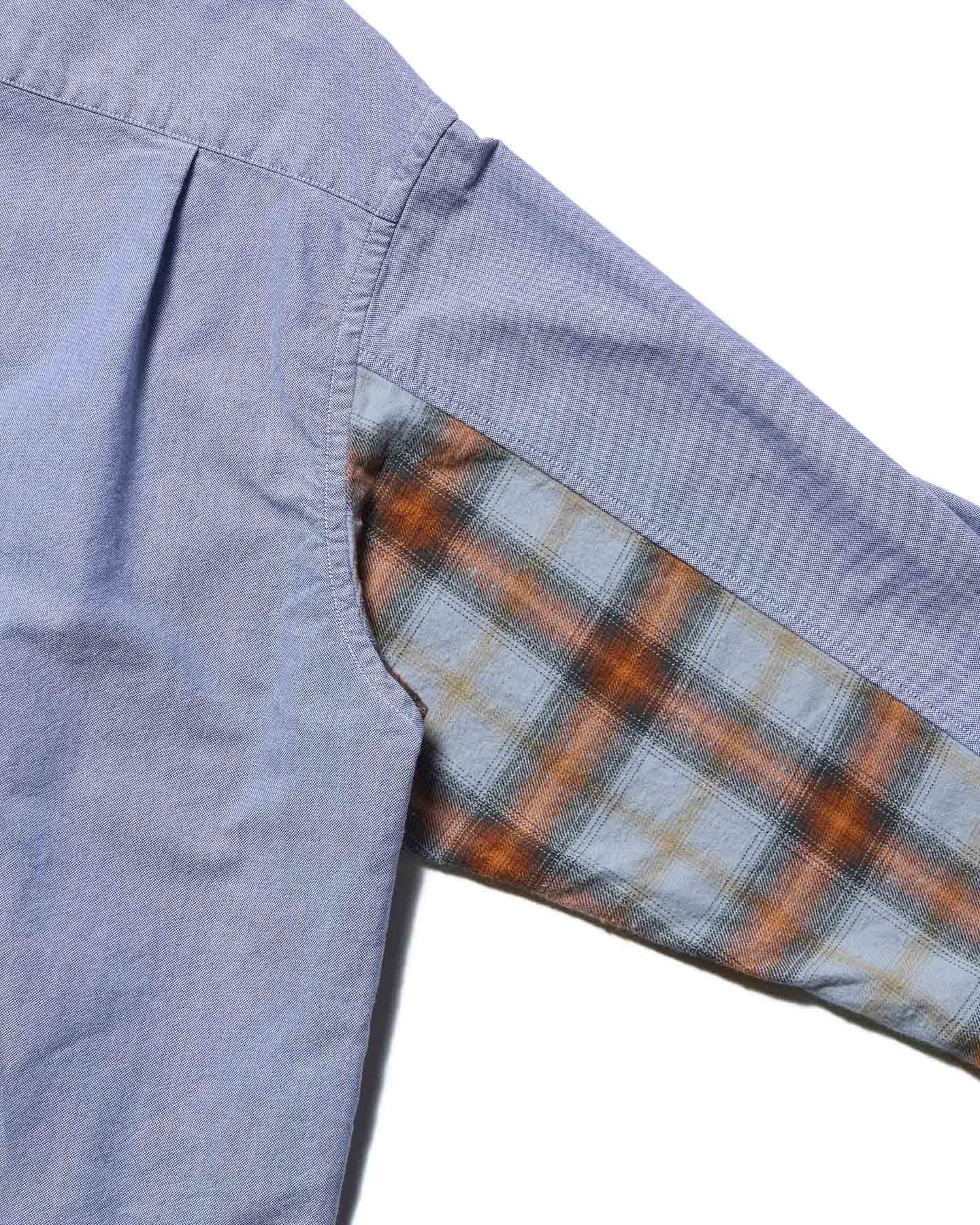 SOPH. | CHECK PANELED B.D SHIRT(2 (M) NAVY):