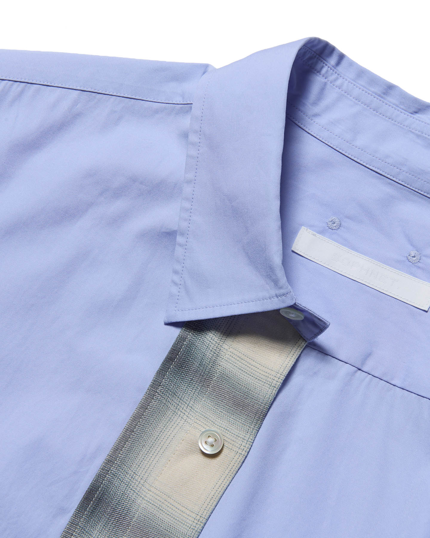 SOPH. | SUVIN GIZA SWITCHING RELAX-FIT SHIRT(2 (M) BLUE):