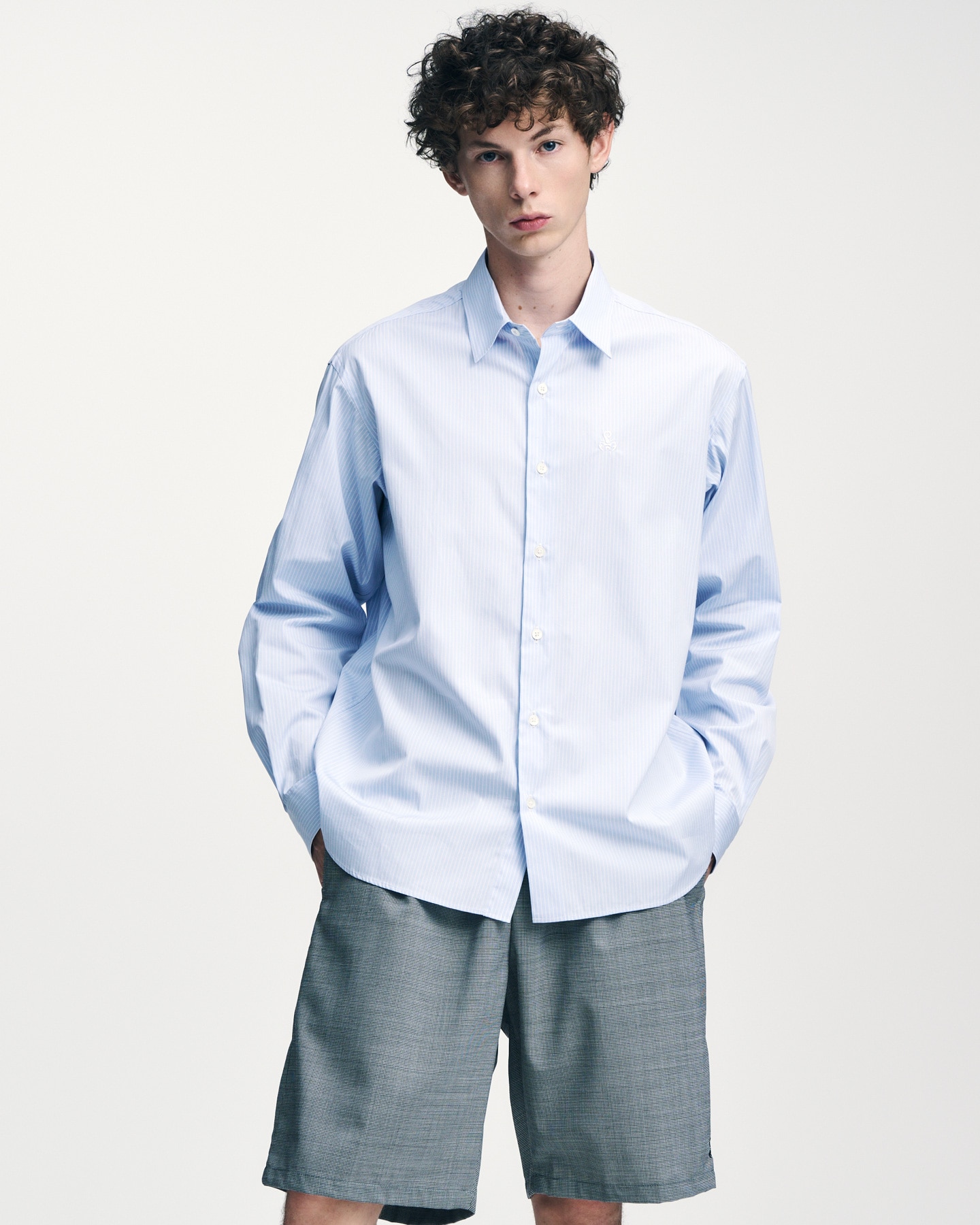 SOPH. | SUVIN GIZA RELAX-FIT SHIRT(2 (M) WHITE):