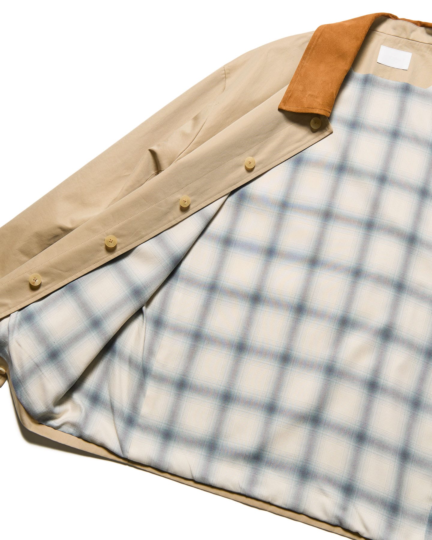 SOPH. | LEATHER COLLAR COVERALL(2 (M) BEIGE):
