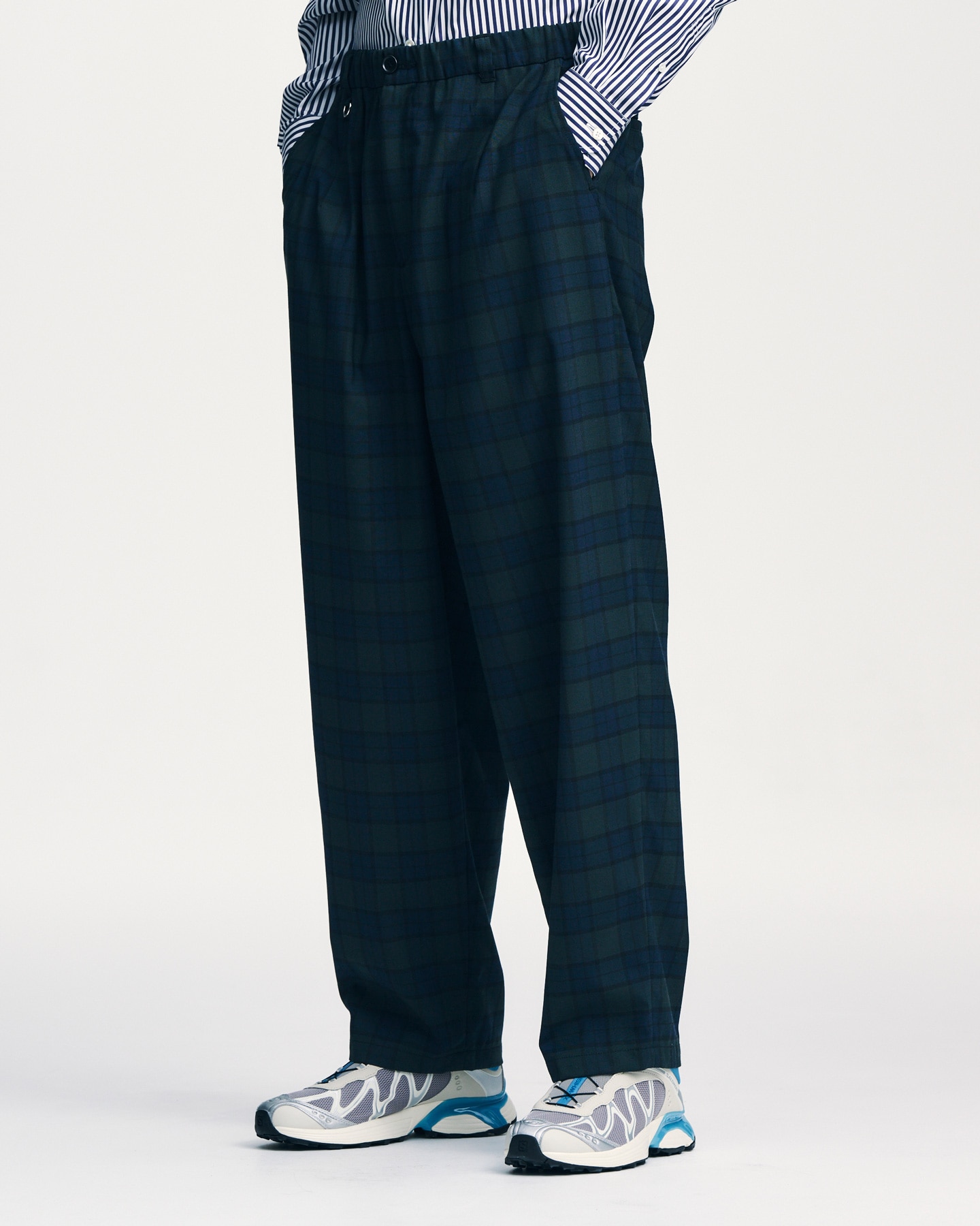 SOPH. | TROPICAL CHECK TAPERED BOLD PANTS(3 (L) A (BLACK WATCH)):